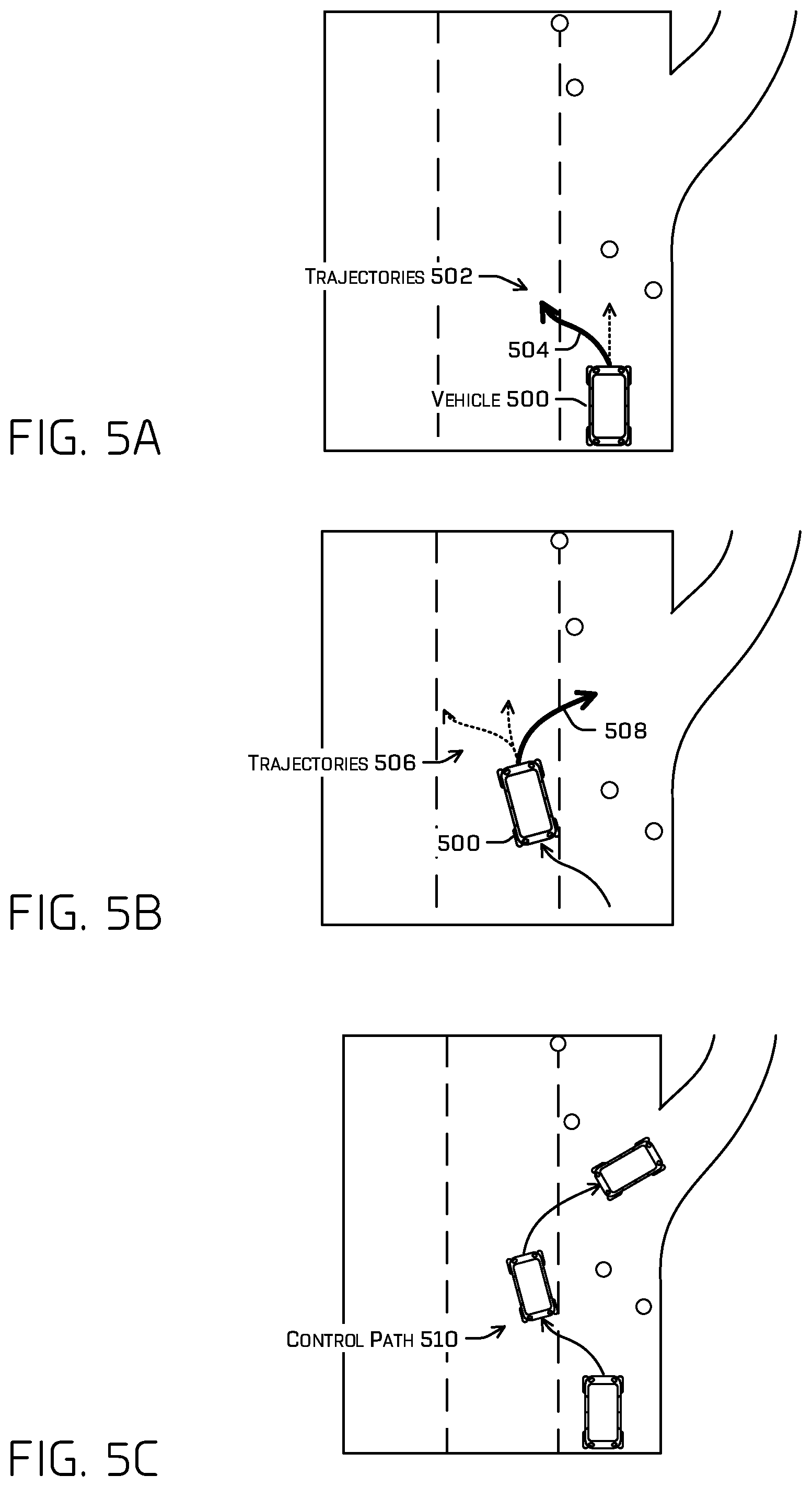 Patent US11787438 Figure 5 – Collaborative vehicle path generation