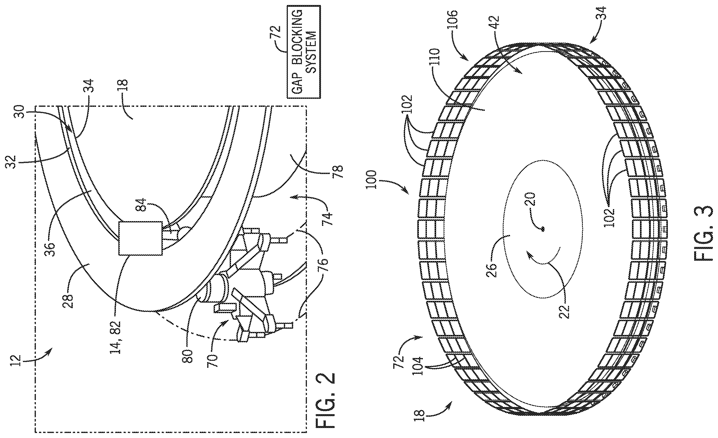 Patent US11787447 Figure 2 – Gap blocking systems and methods for amusement park attractions