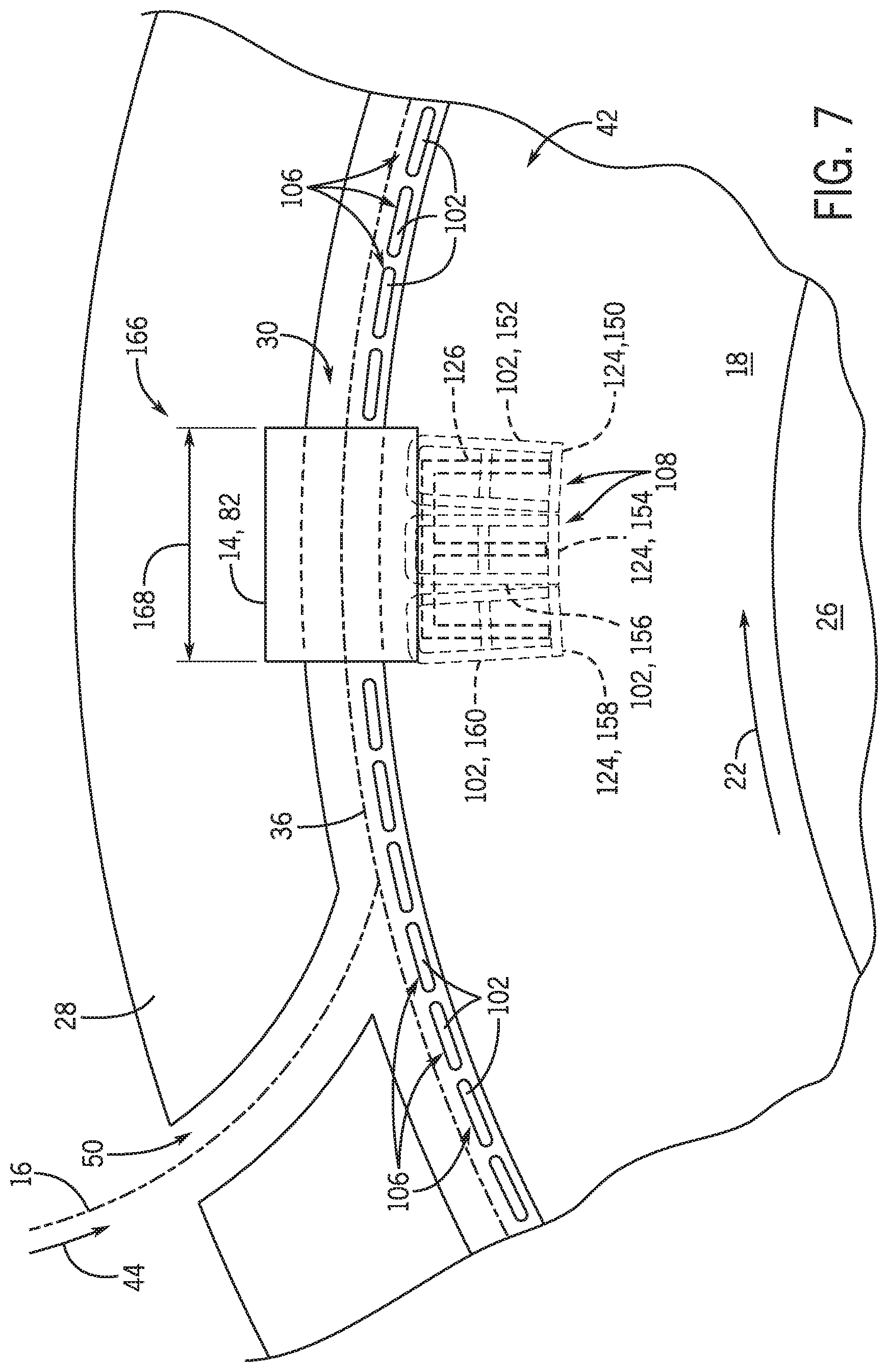 Patent US11787447 Figure 6 – Gap blocking systems and methods for amusement park attractions