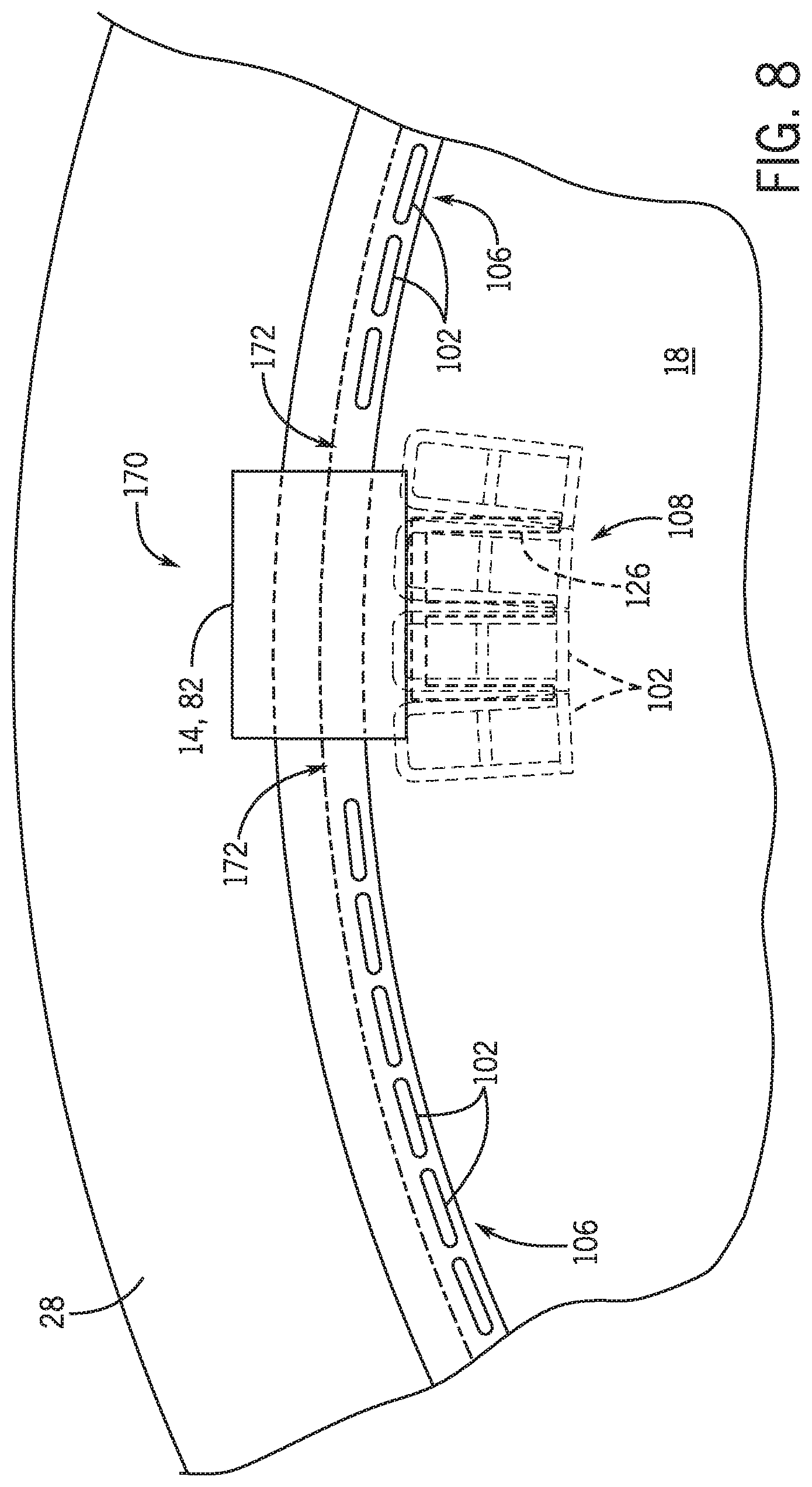 Patent US11787447 Figure 7 – Gap blocking systems and methods for amusement park attractions
