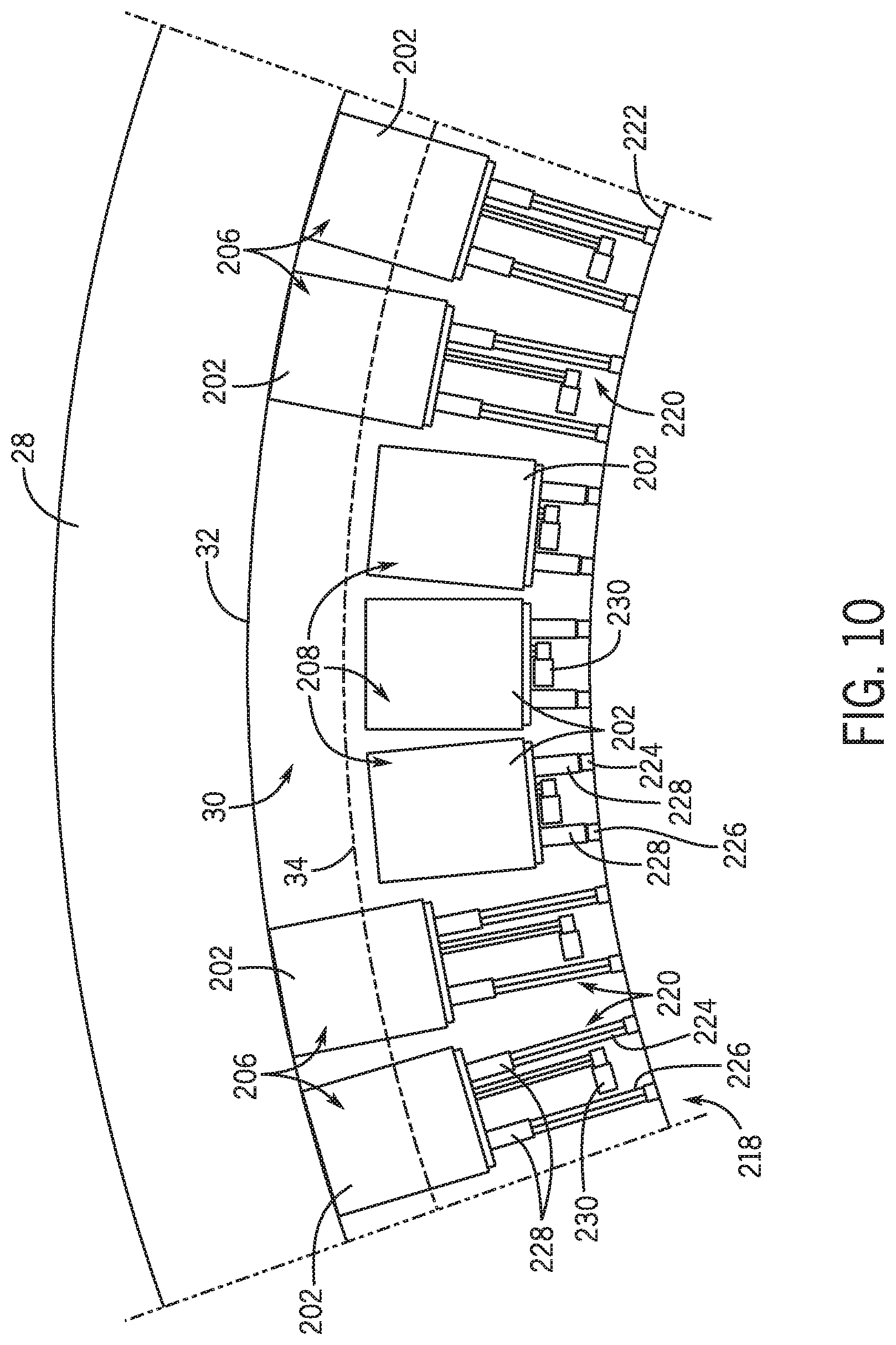 Patent US11787447 Figure 9 – Gap blocking systems and methods for amusement park attractions
