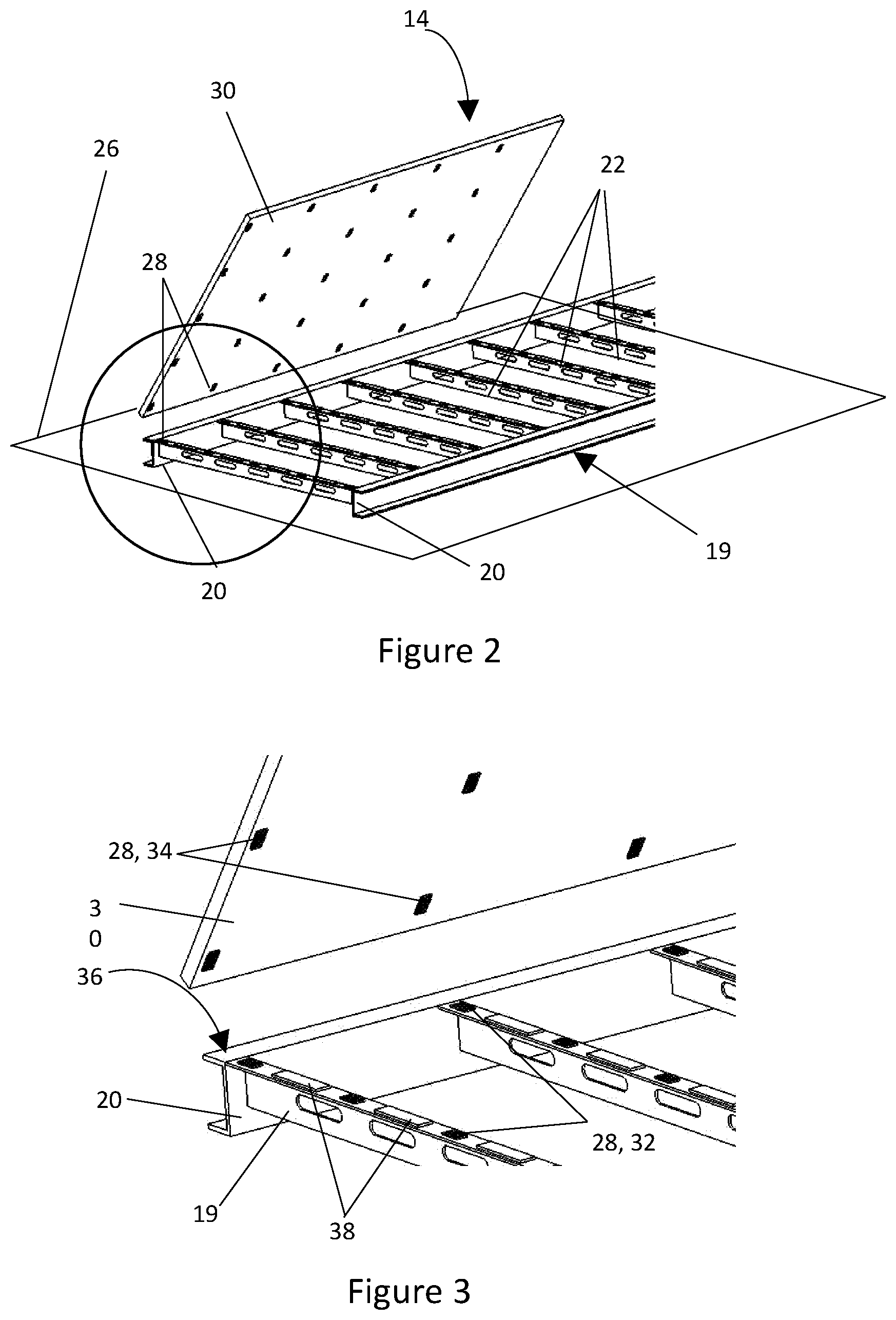 Patent US11787449 Figure 2 – Floor structure of a rail vehicle and method of manufacturing such floor structure