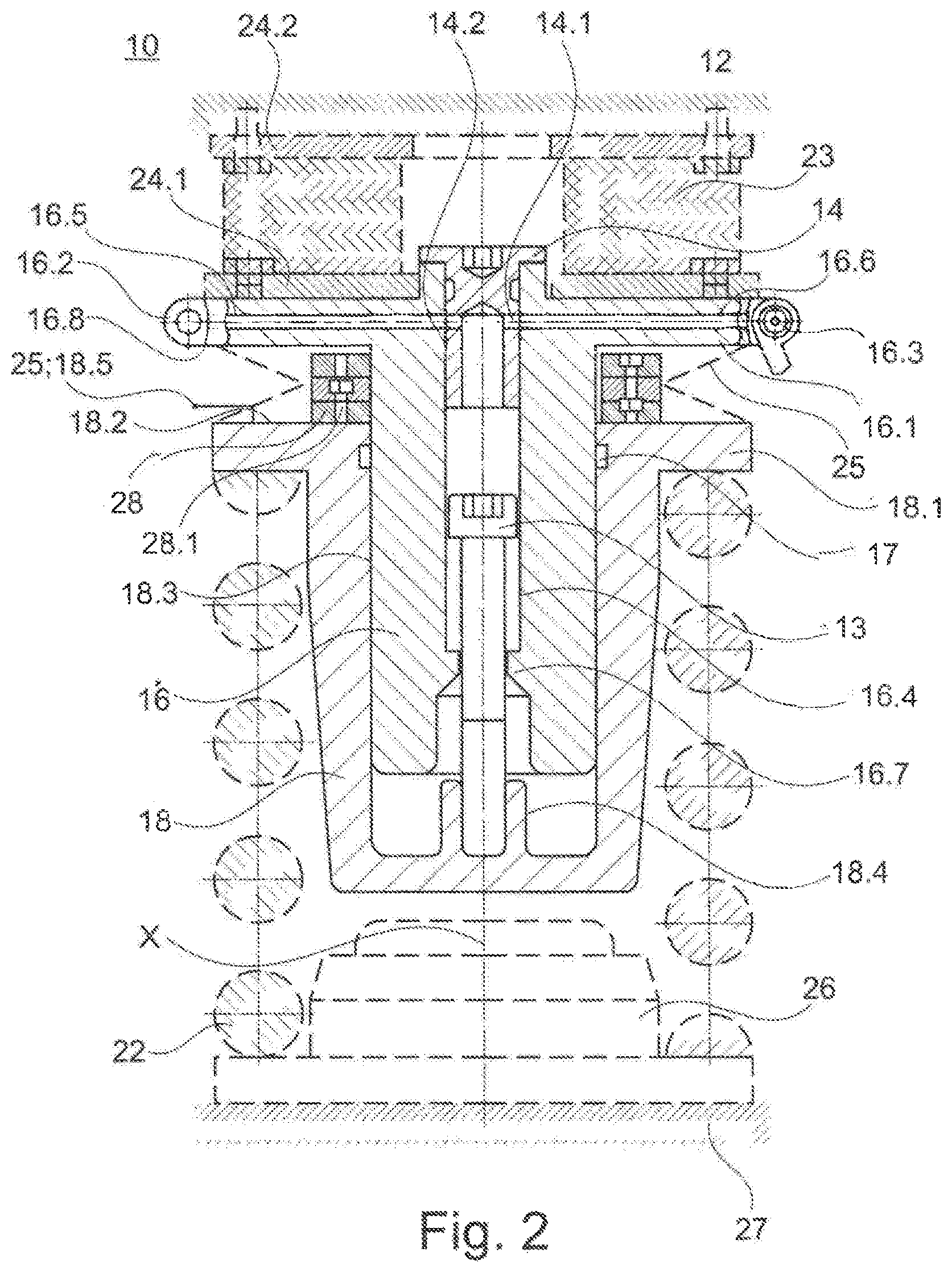Patent US11787450 Figure 2 – Level control system for adjusting the level of a vehicle, in particular a rail vehicle