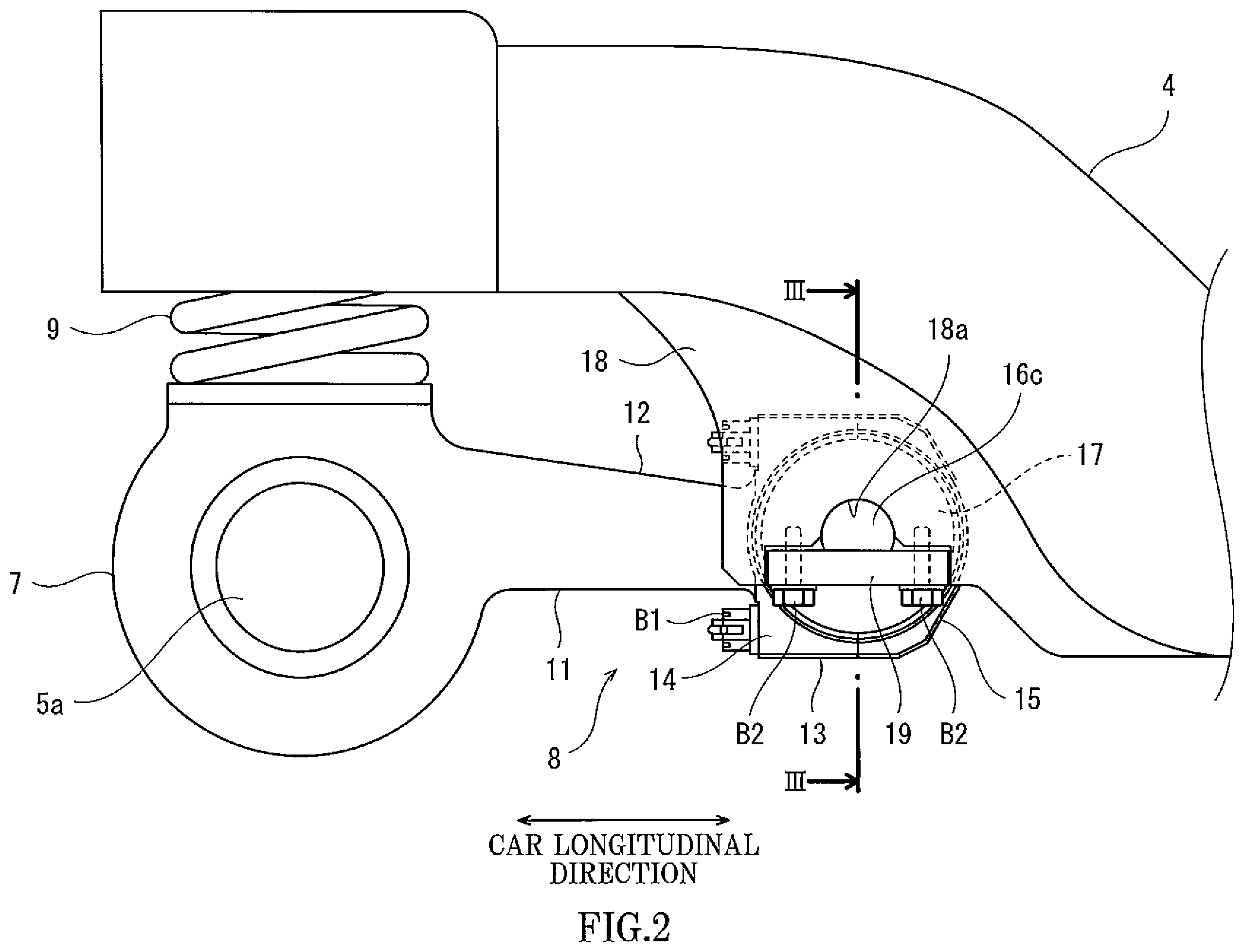 Patent US11787451 Figure 2 – Axle box suspension and elastic bushing shaft body for use in railcar