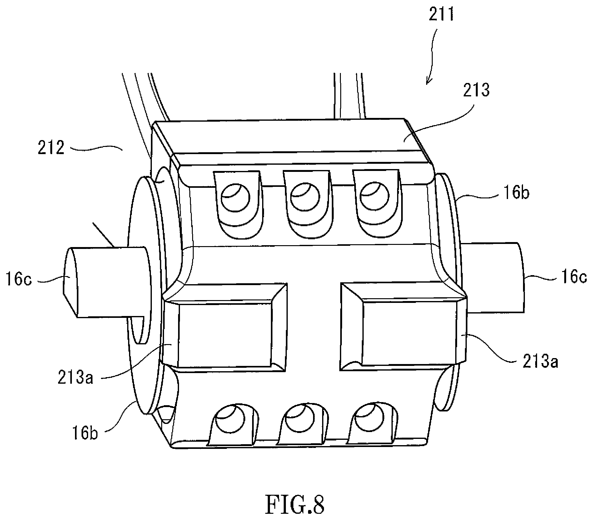 Patent US11787451 Figure 6 – Axle box suspension and elastic bushing shaft body for use in railcar