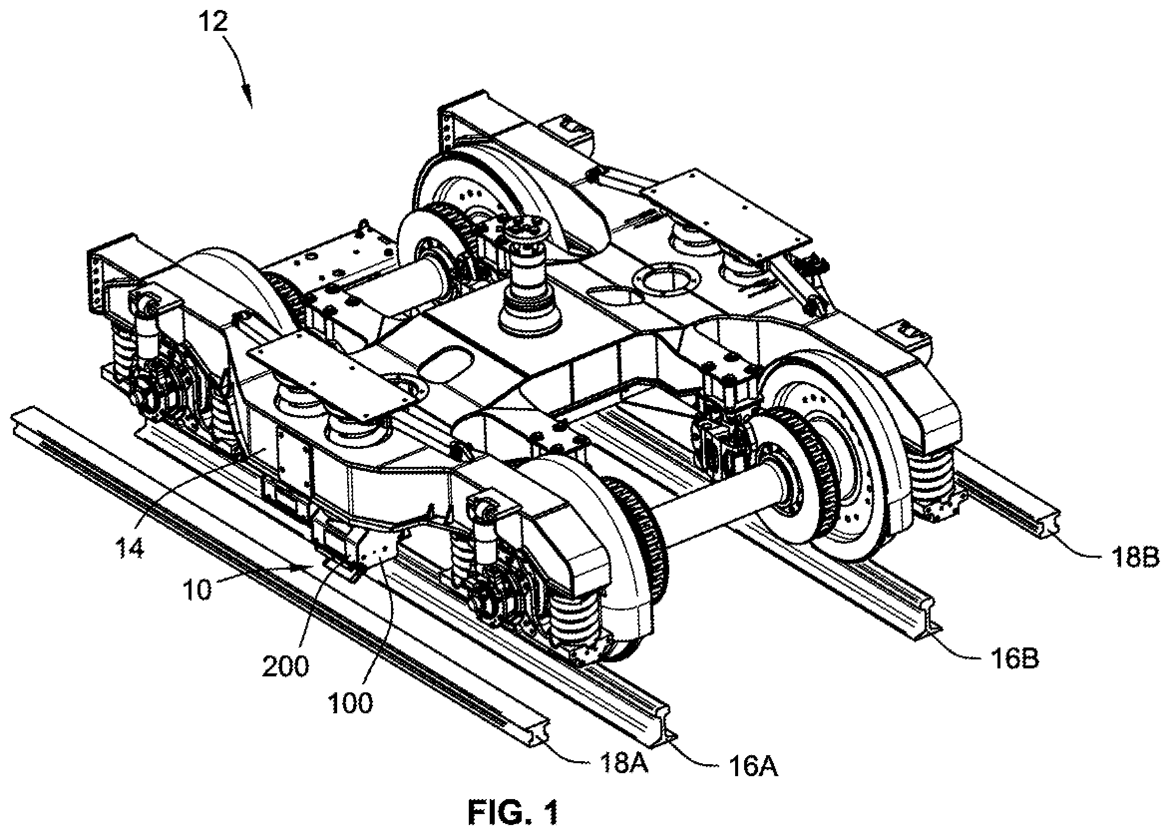 Patent US11787452 Figure 1 – Systems and methods for analyzing a rail