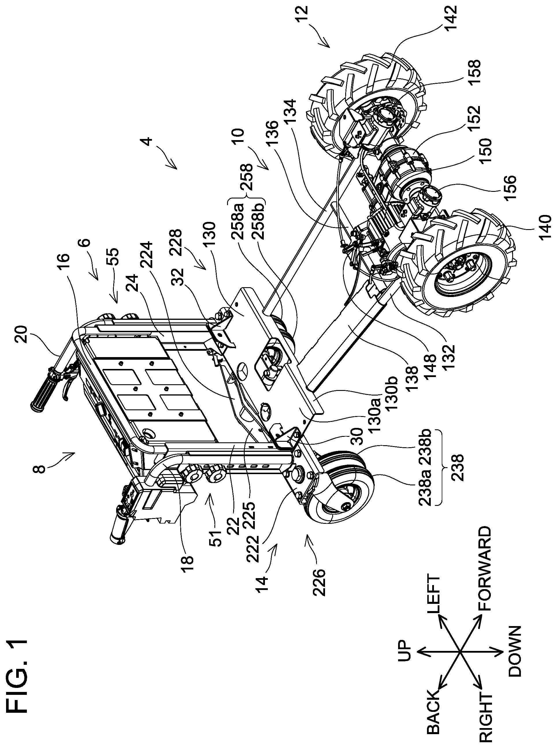Patent US11787458 — Handcart — Figure 1