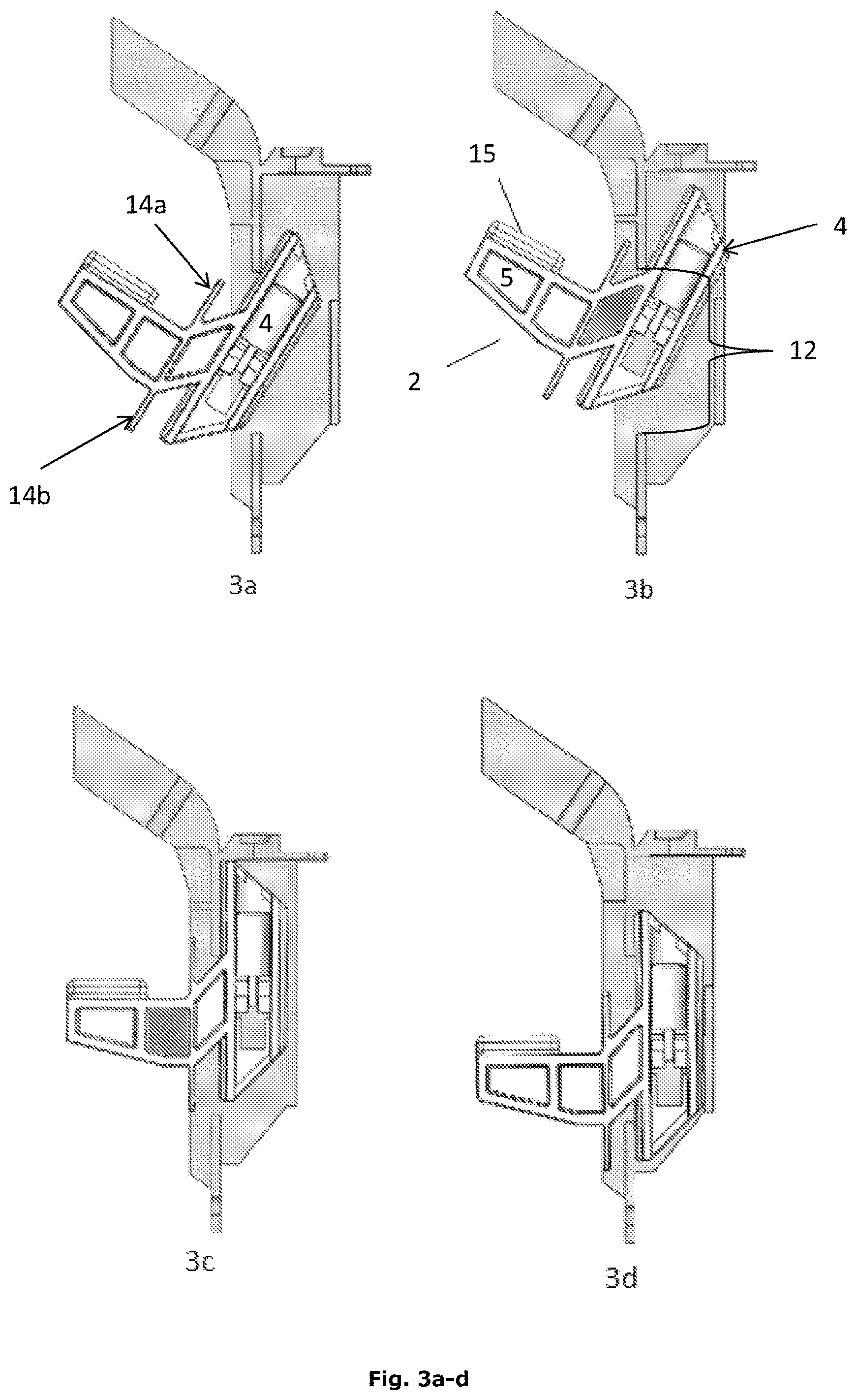Patent US11787459 Figure 2 – Wire activated rim brake system for a rollator