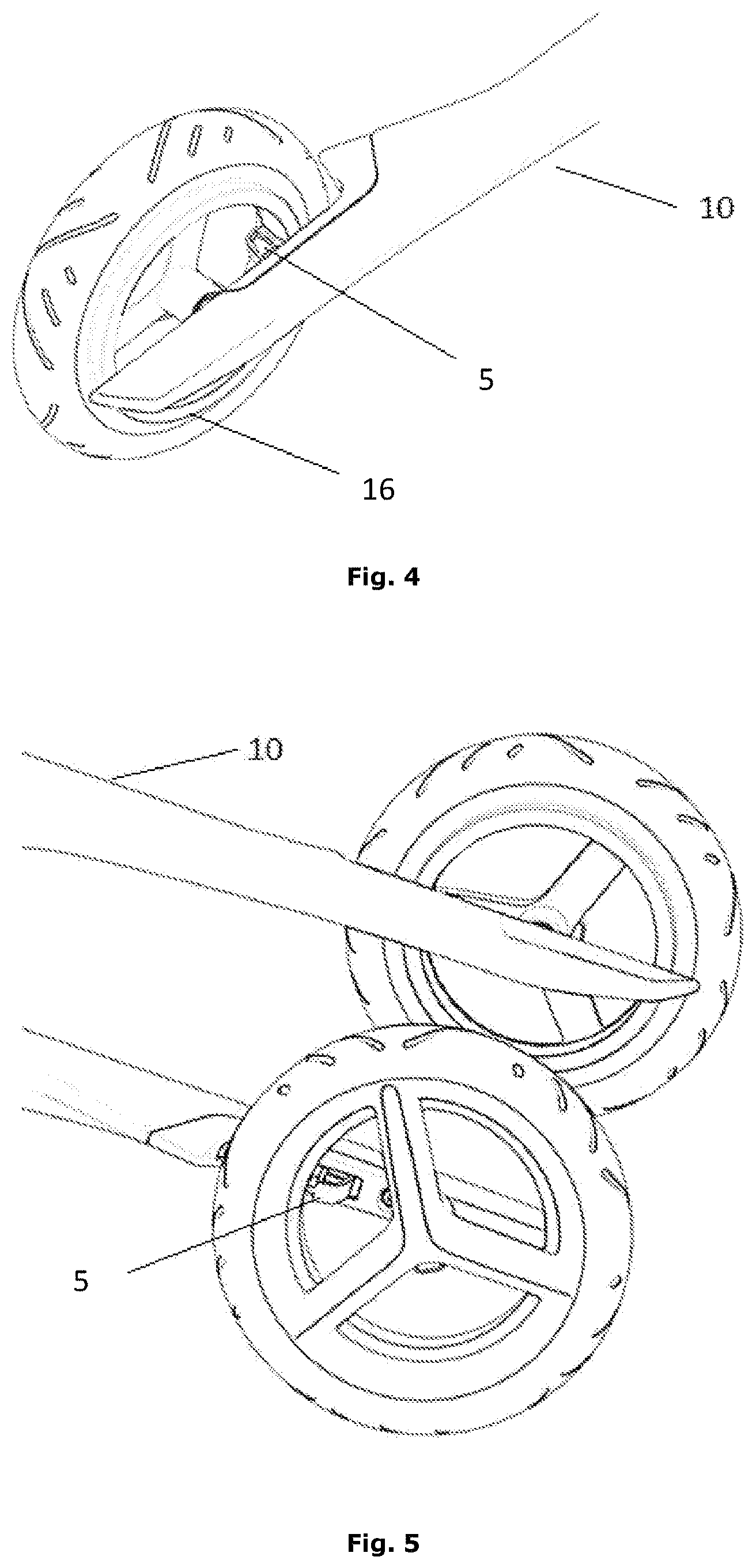 Patent US11787459 Figure 3 – Wire activated rim brake system for a rollator