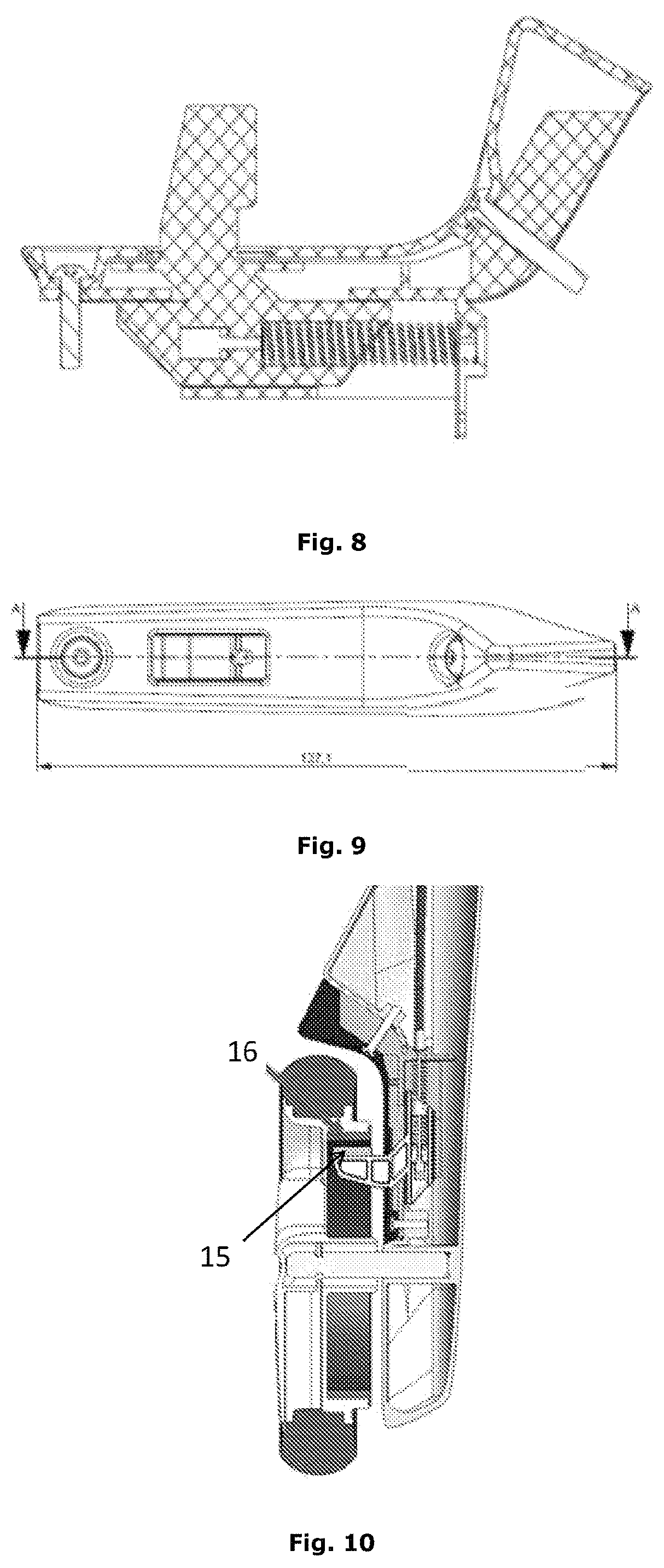 Patent US11787459 Figure 5 – Wire activated rim brake system for a rollator