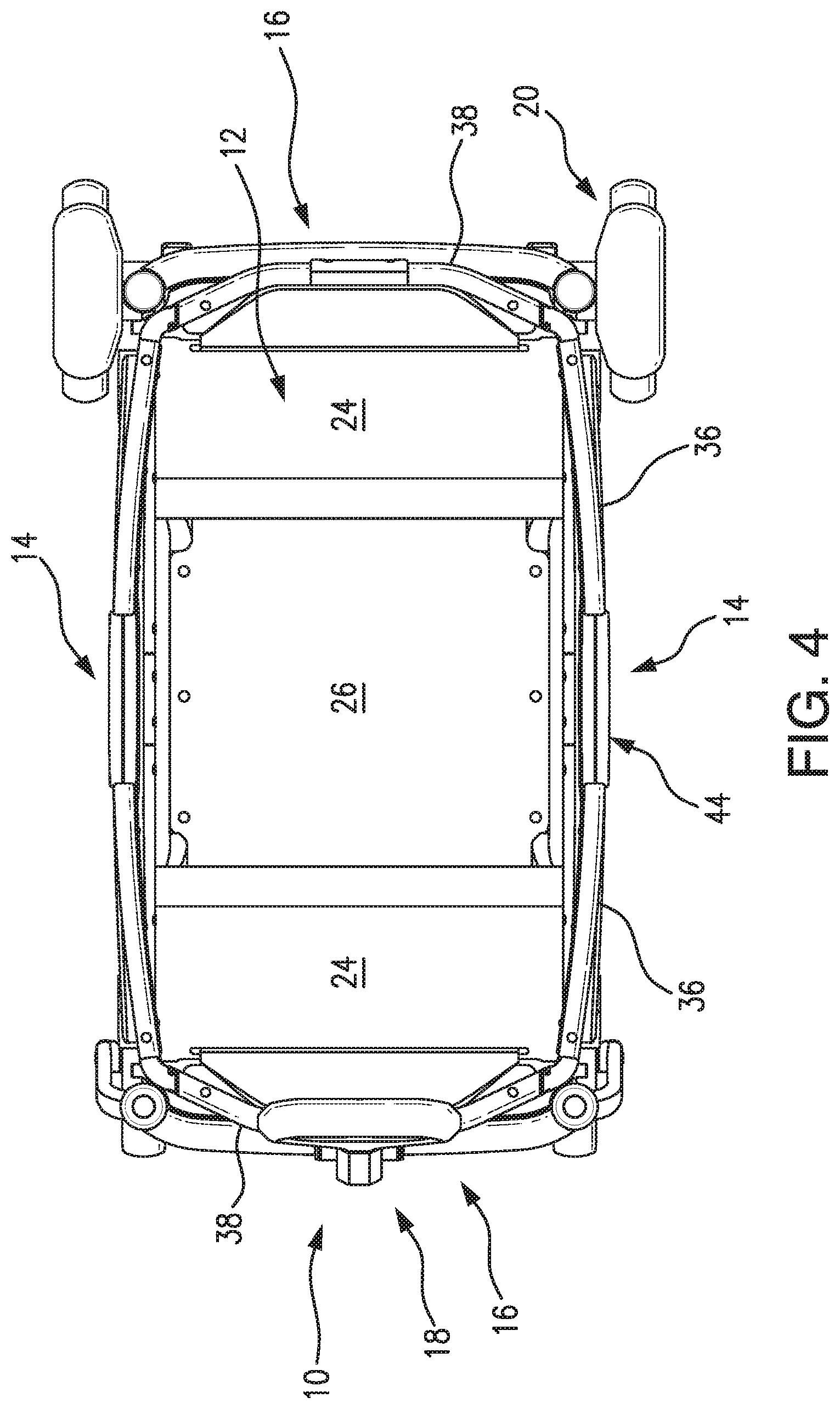Patent US11787460 Figure 4 – Wagon with adapter for installing child seat
