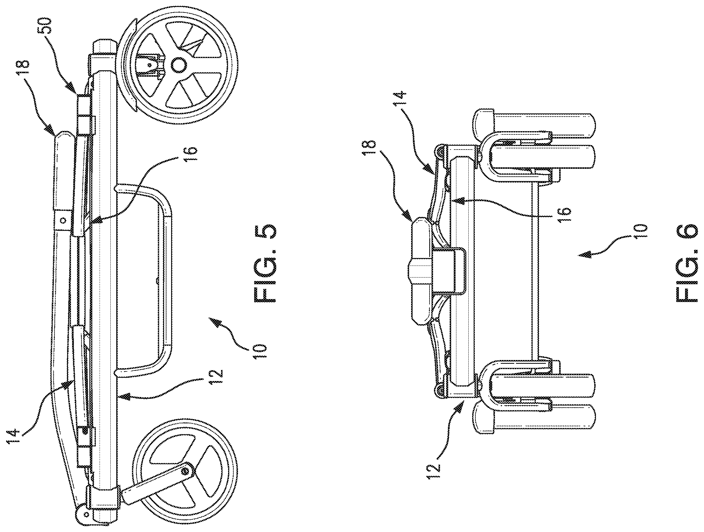 Patent US11787460 Figure 5 – Wagon with adapter for installing child seat