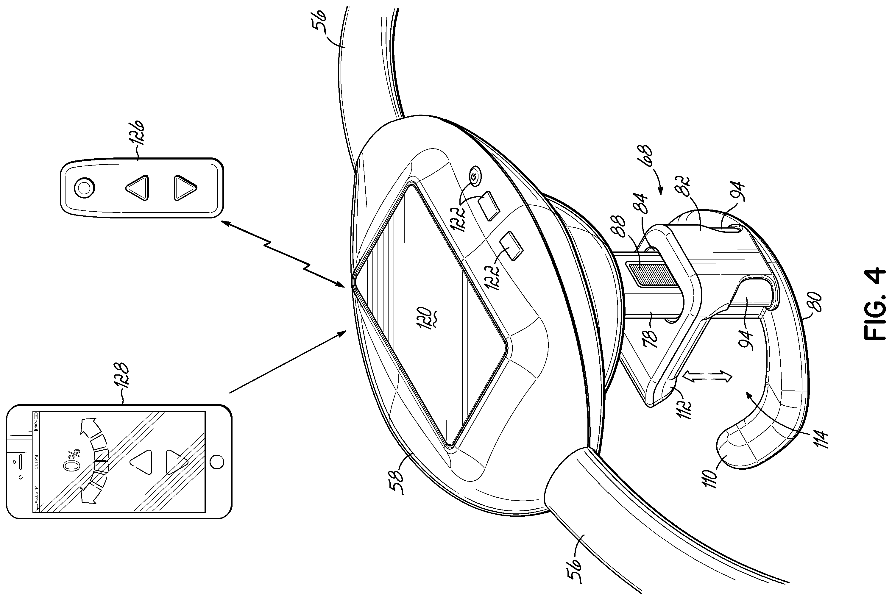 Patent US11787461 Figure 4 – Stroller system