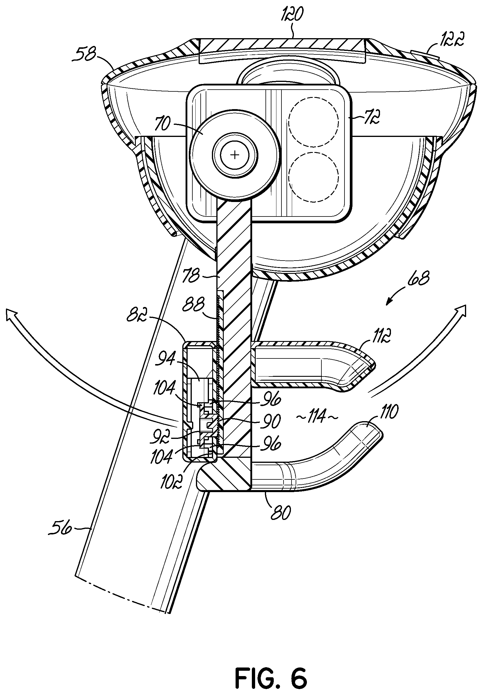 Patent US11787461 Figure 6 – Stroller system
