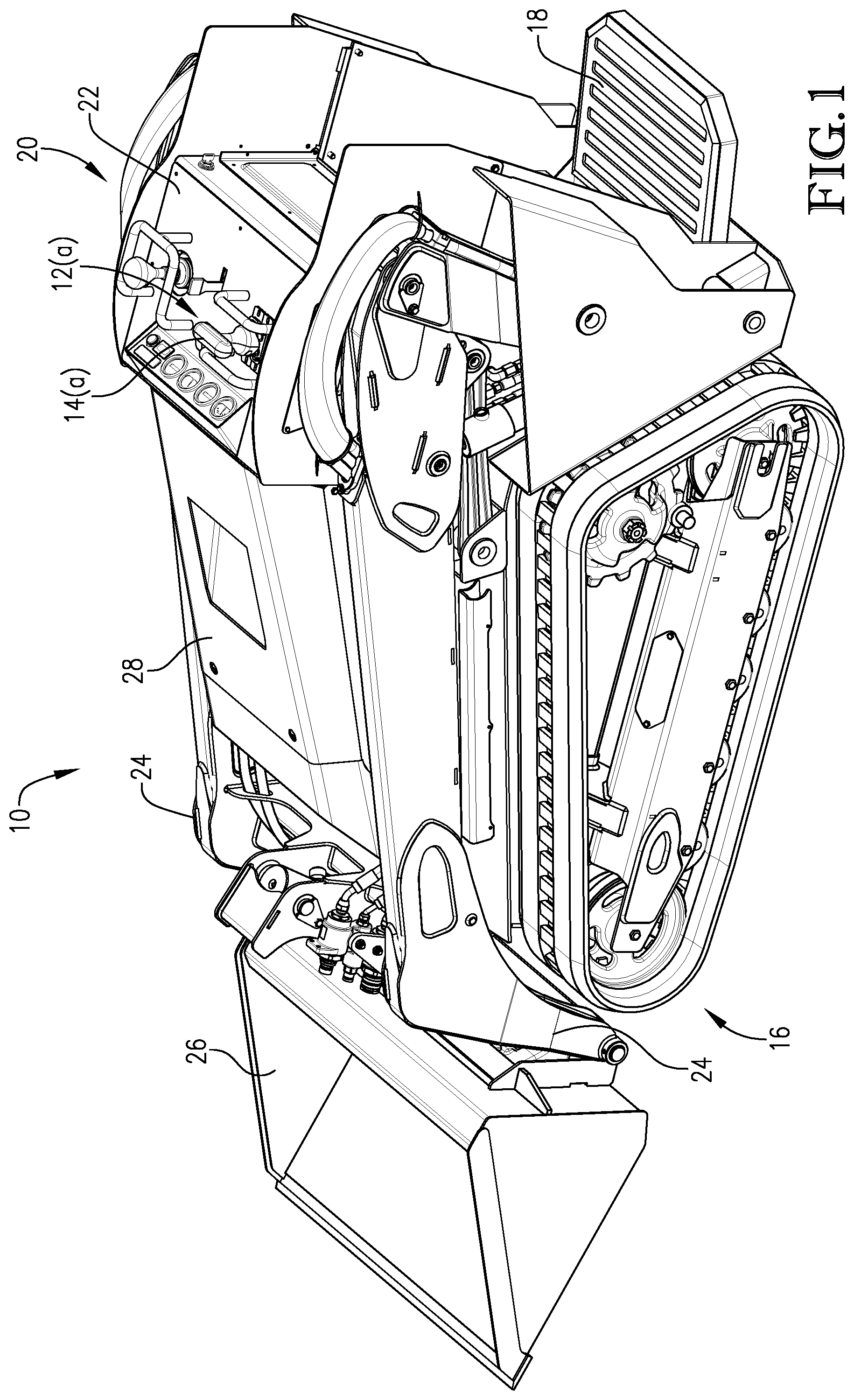 Patent US11787462 Figure 1 – Vehicle steering assembly
