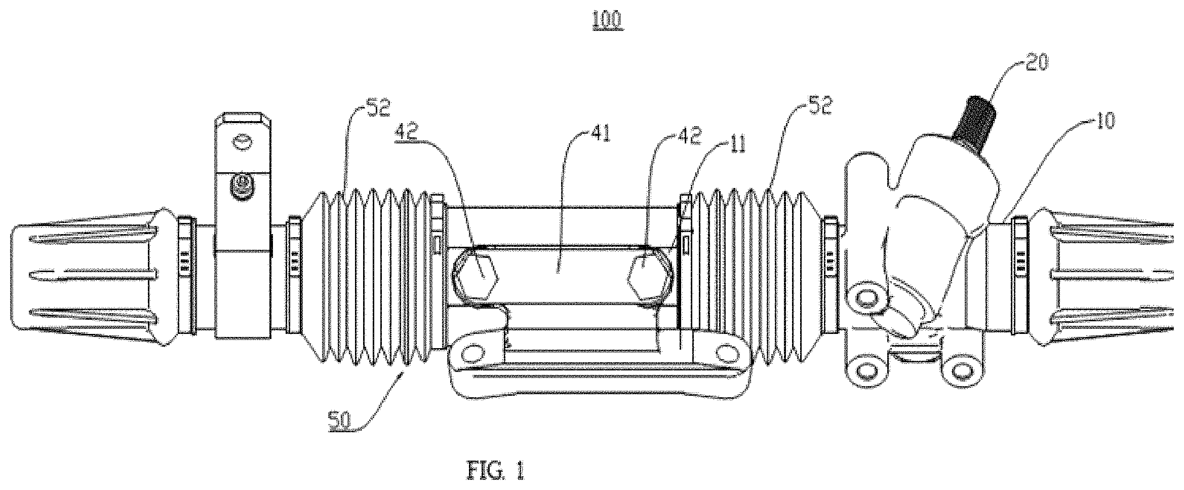 Patent US11787463 Figure 1 – Steering apparatus and all-terrain vehicle