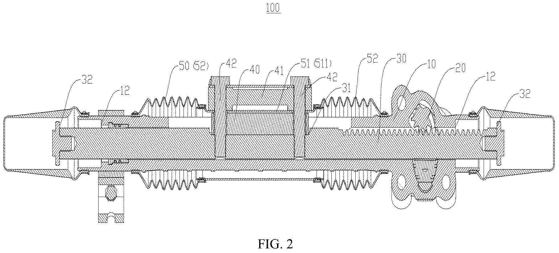 Patent US11787463 Figure 2 – Steering apparatus and all-terrain vehicle