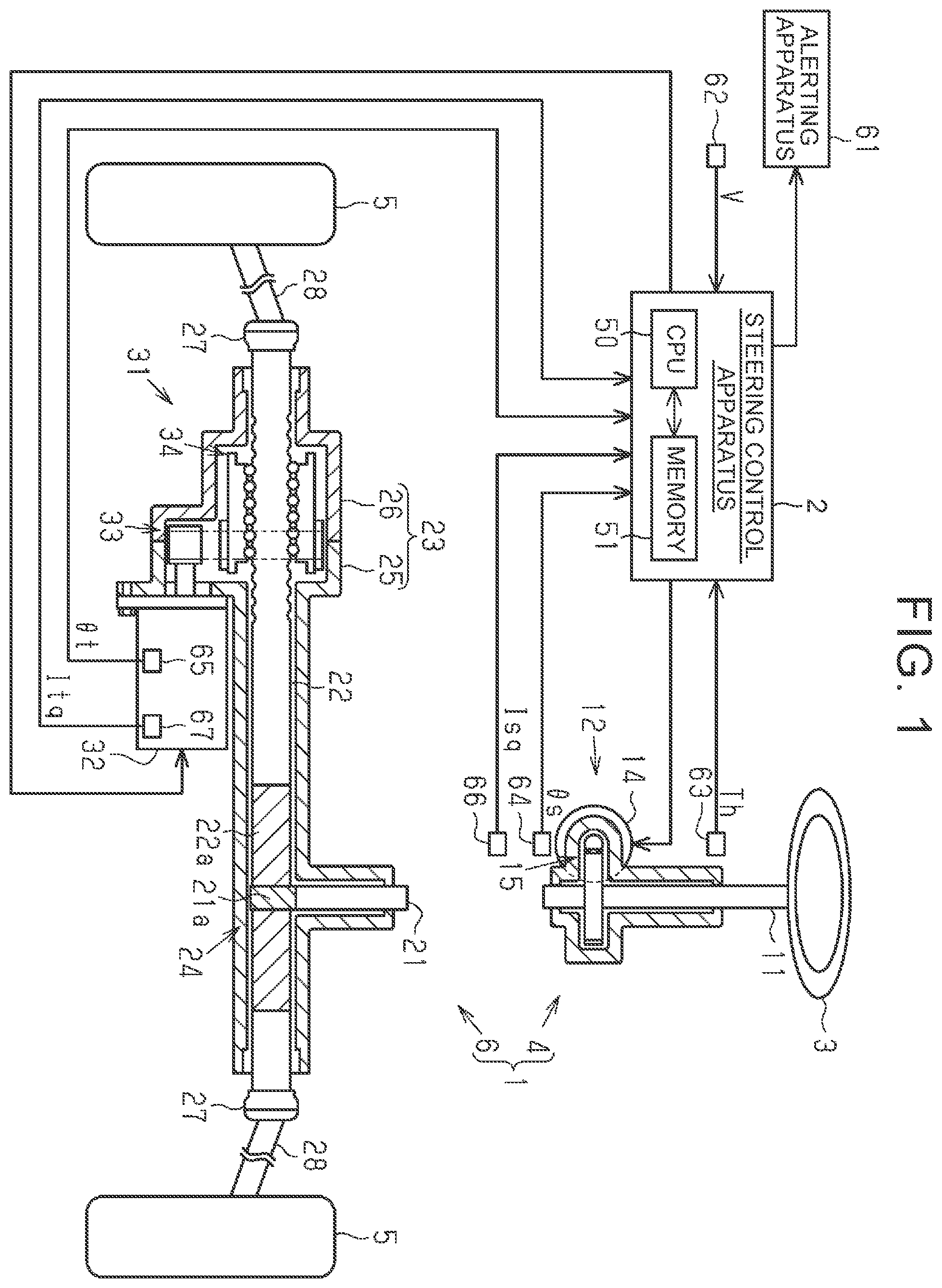 Patent US11787465 Figure 1 – Steering control apparatus