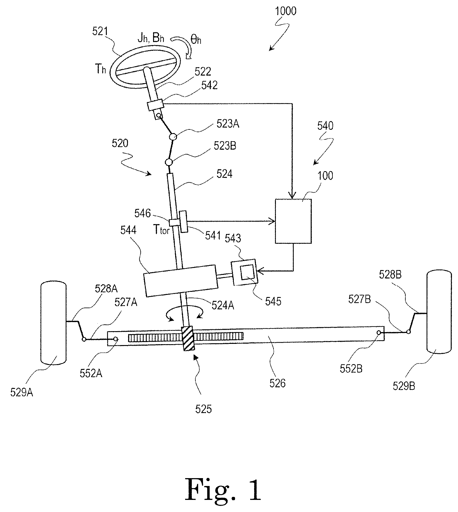 Patent US11787470 Figure 1 – Electric power steering apparatus, control device, control method, and motor module
