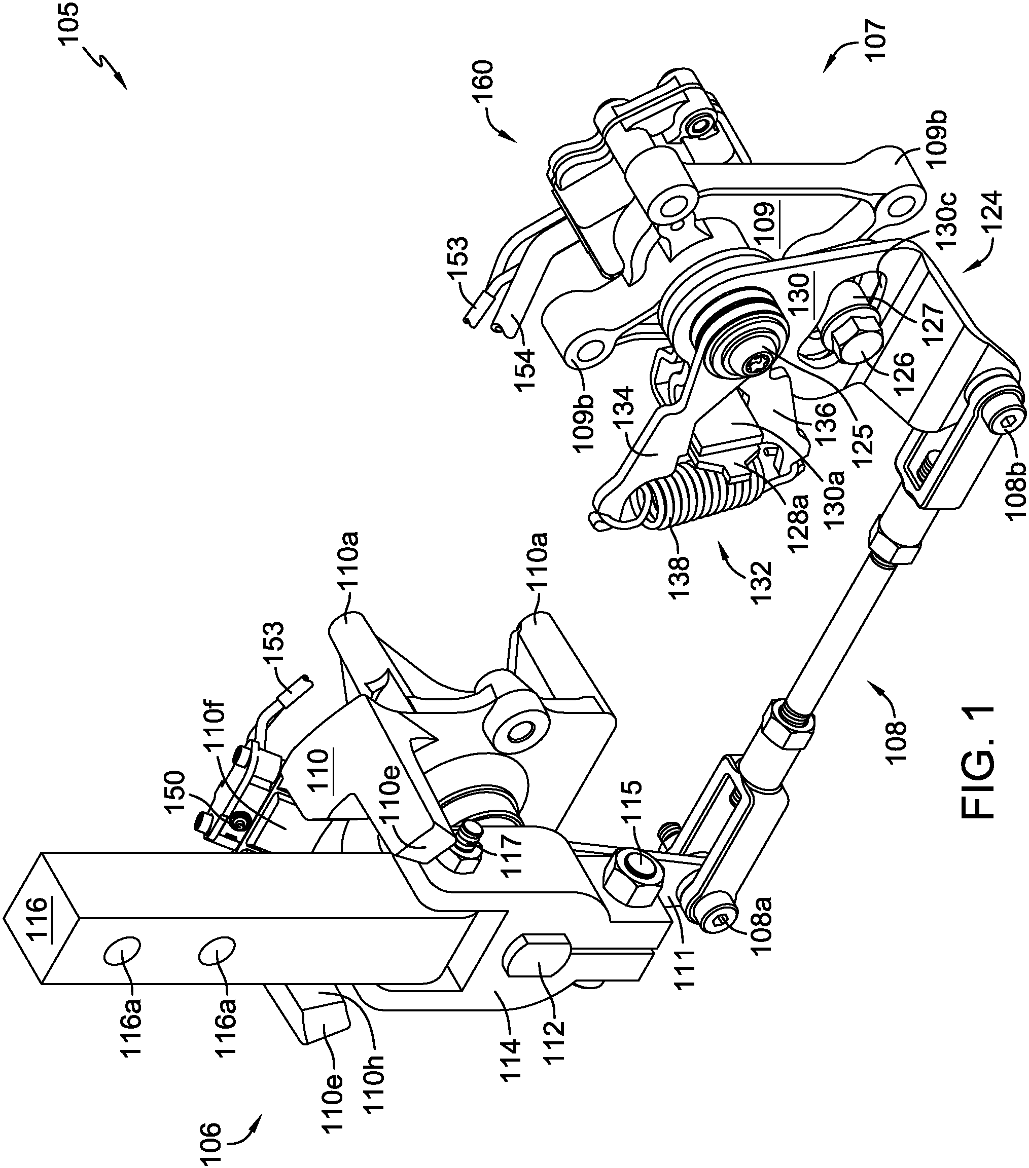 Patent US11787471 Figure 1 – Control assembly for zero turn vehicle