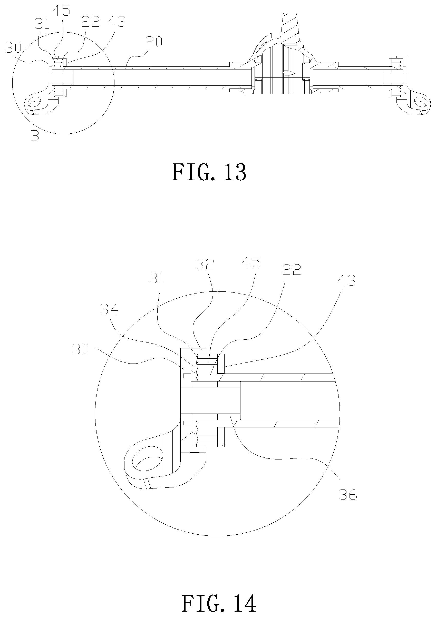 Patent US11787473 Figure 7 – Adjustable front axle and a vehicle having same