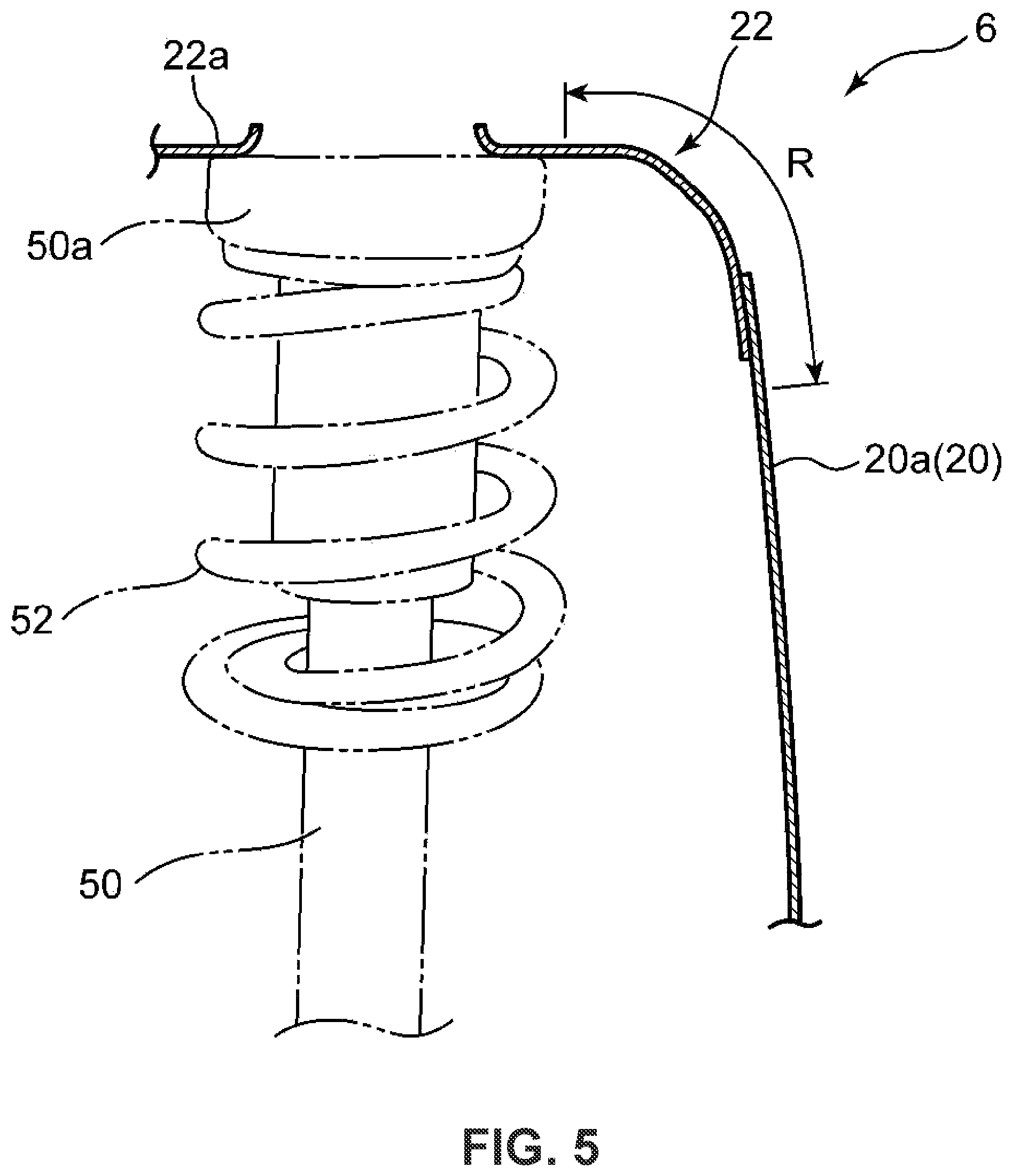 Patent US11787474 Figure 5 – Vehicle suspension tower structure
