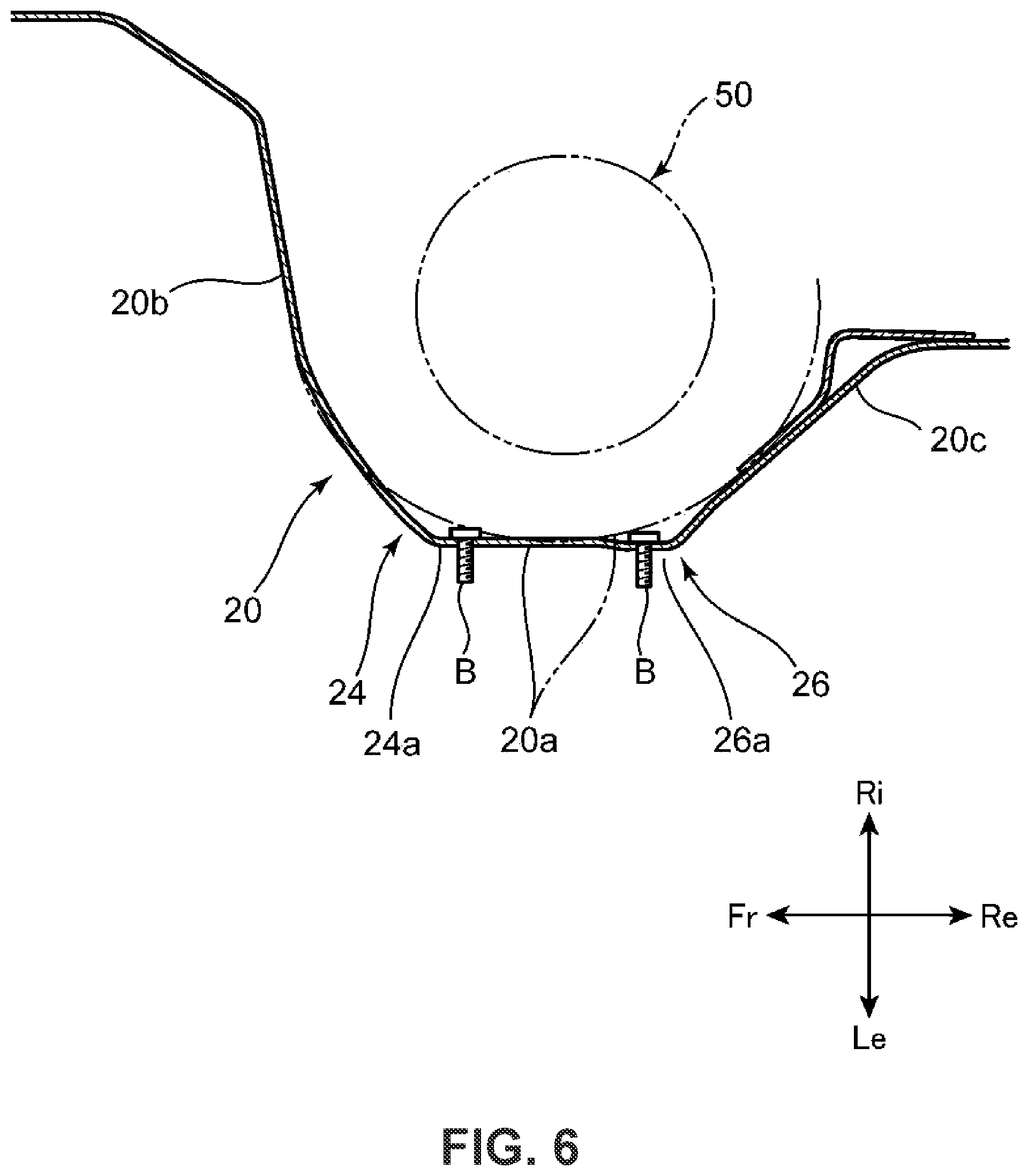 Patent US11787474 Figure 6 – Vehicle suspension tower structure