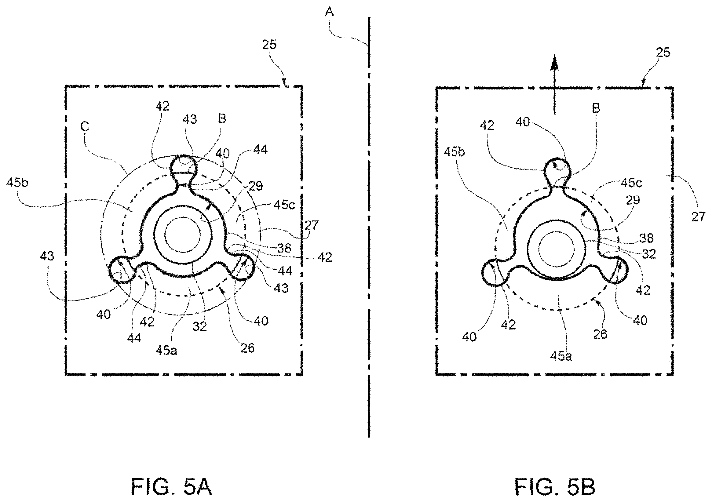 Patent US11787476 Figure 4 – Motor vehicle provided with a release system to detach a crossbar in the engine compartment in the event of a frontal collision