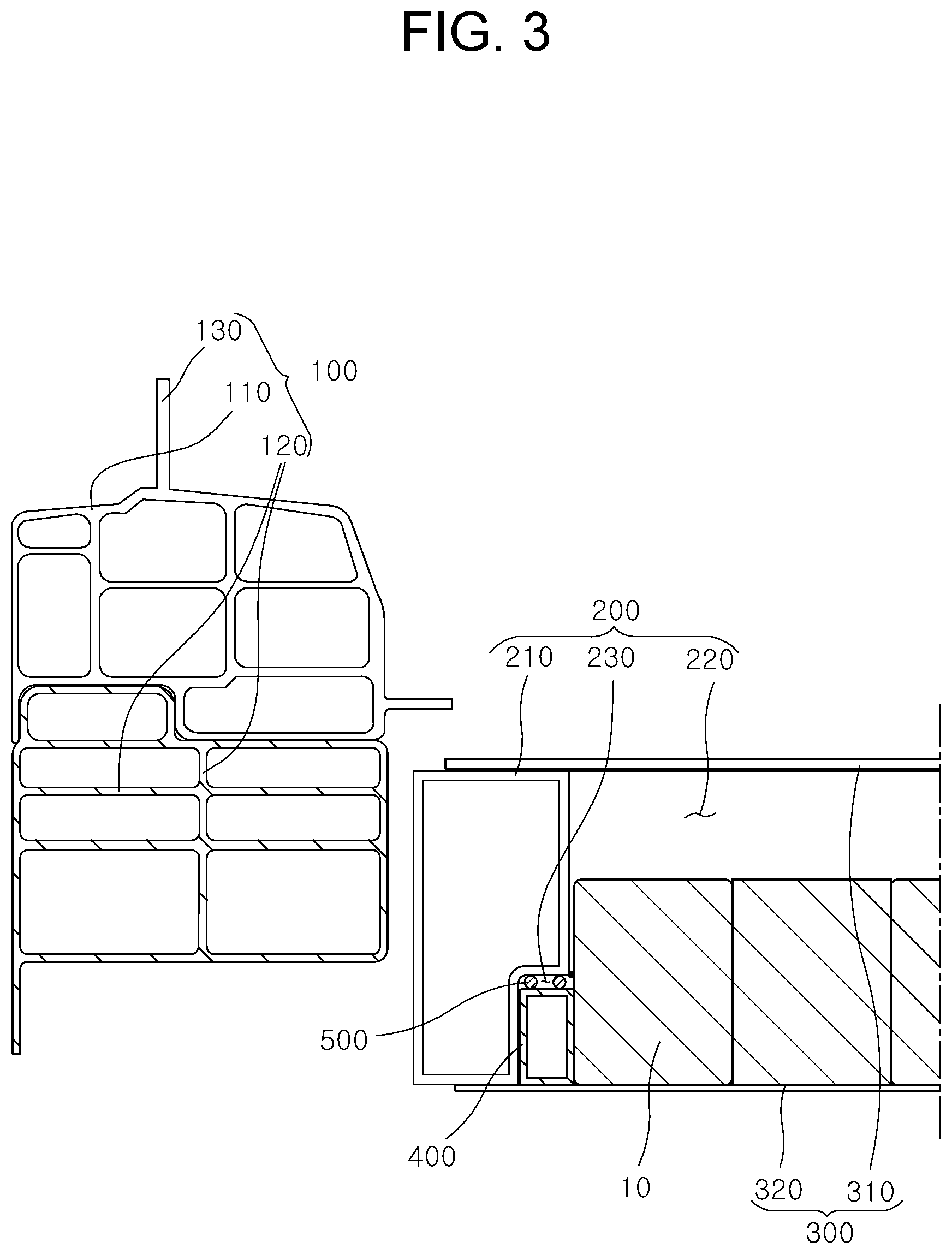 Patent US11787477 Figure 3 – Chassis frame for electric vehicle