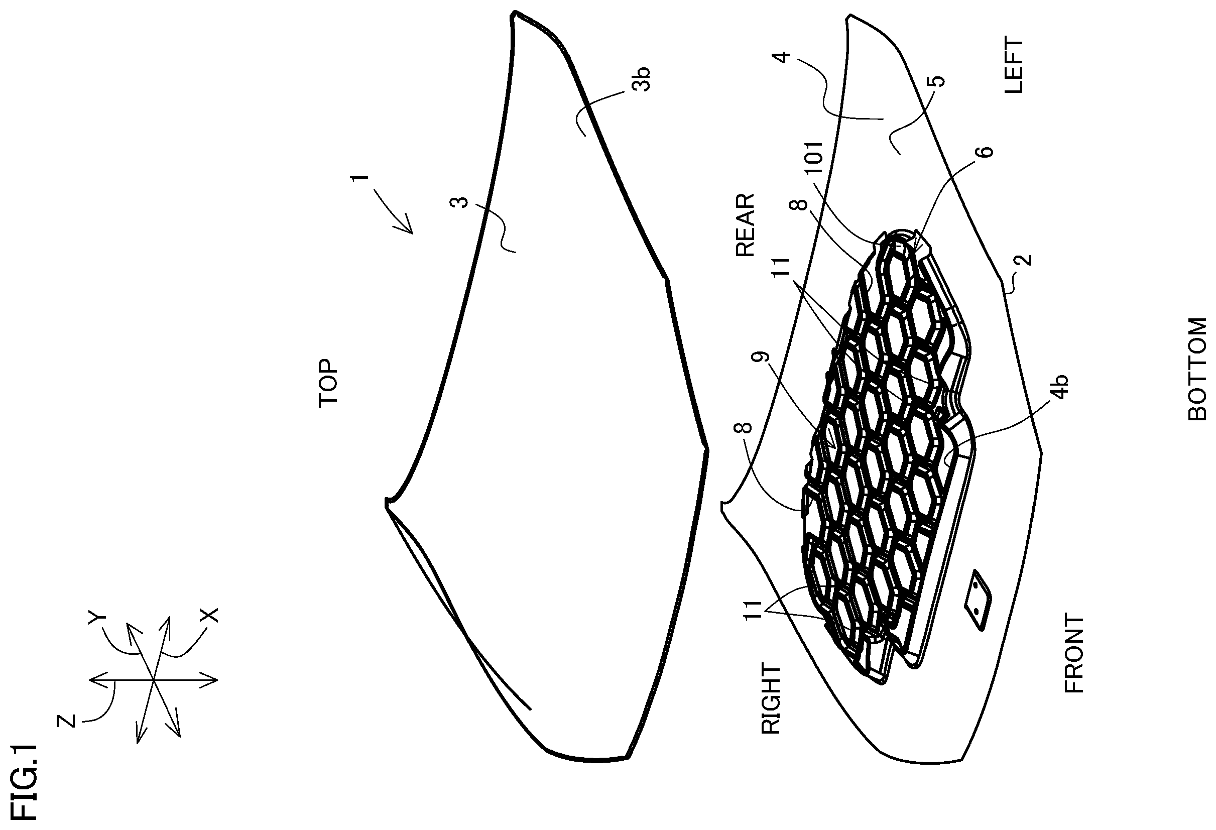 Patent US11787478 Figure 1 – Automobile inner panel and automobile panel