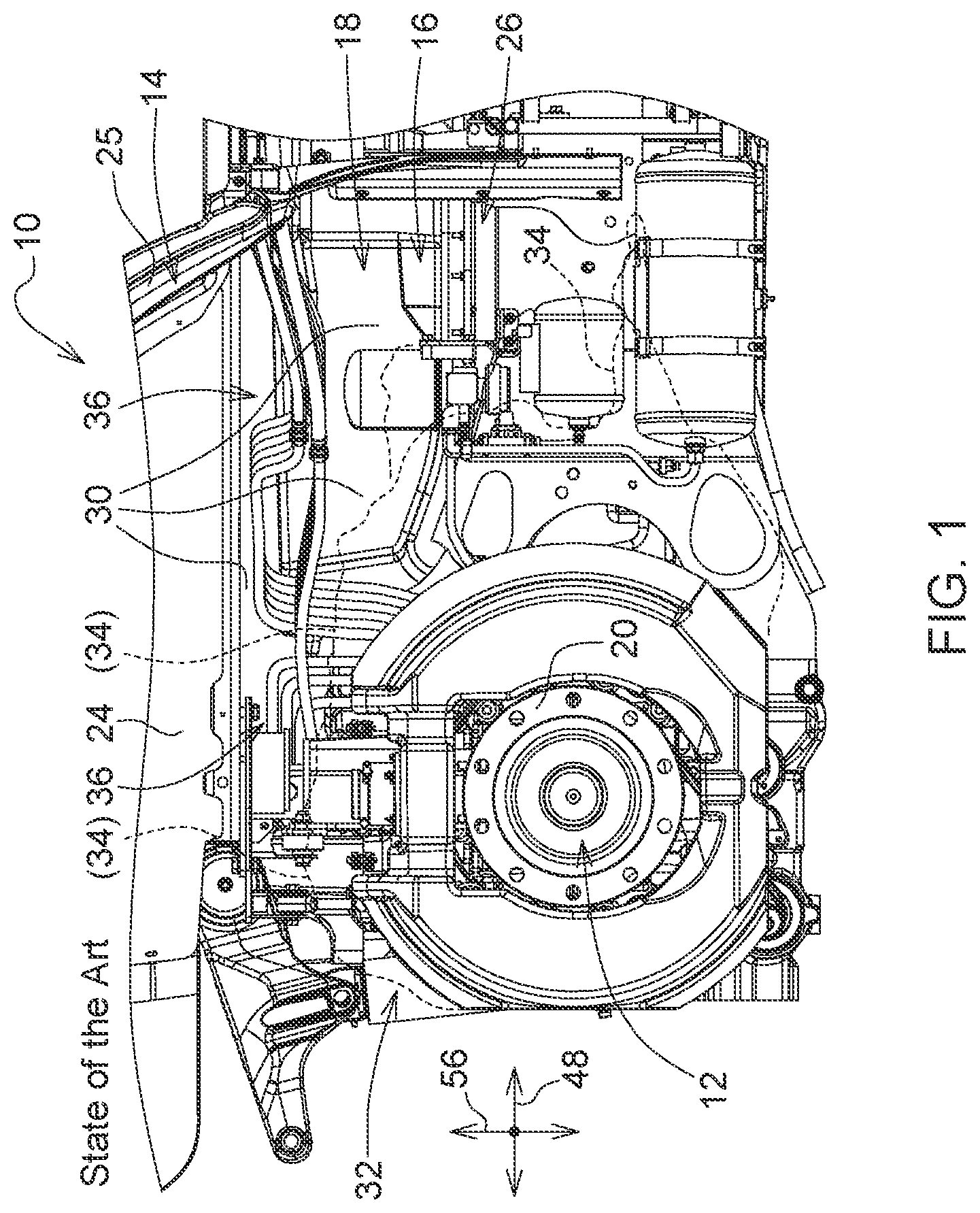 Patent US11787479 Figure 1 – Tractor with wheel housing