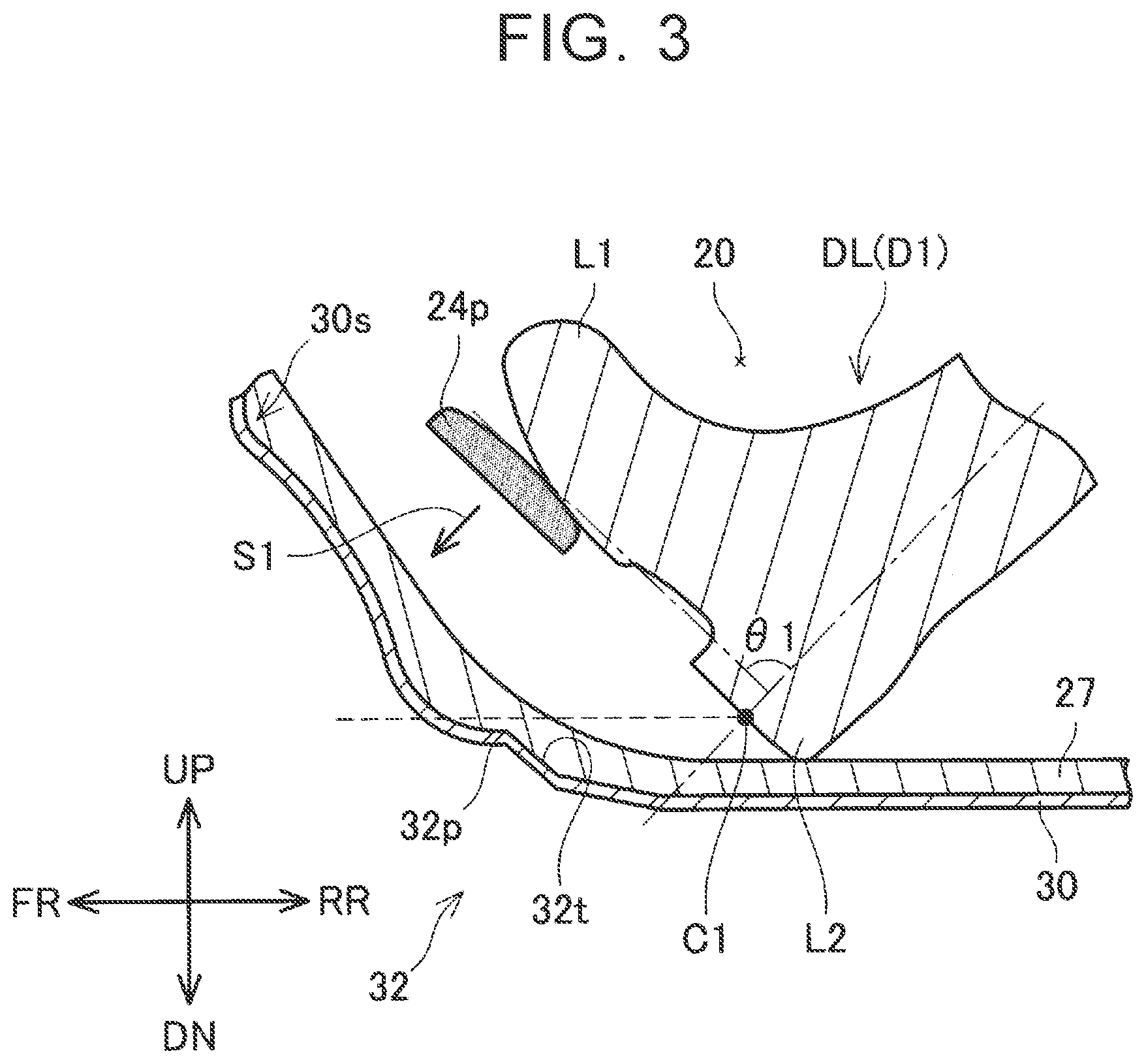 Patent US11787480 Figure 3 – Vehicle