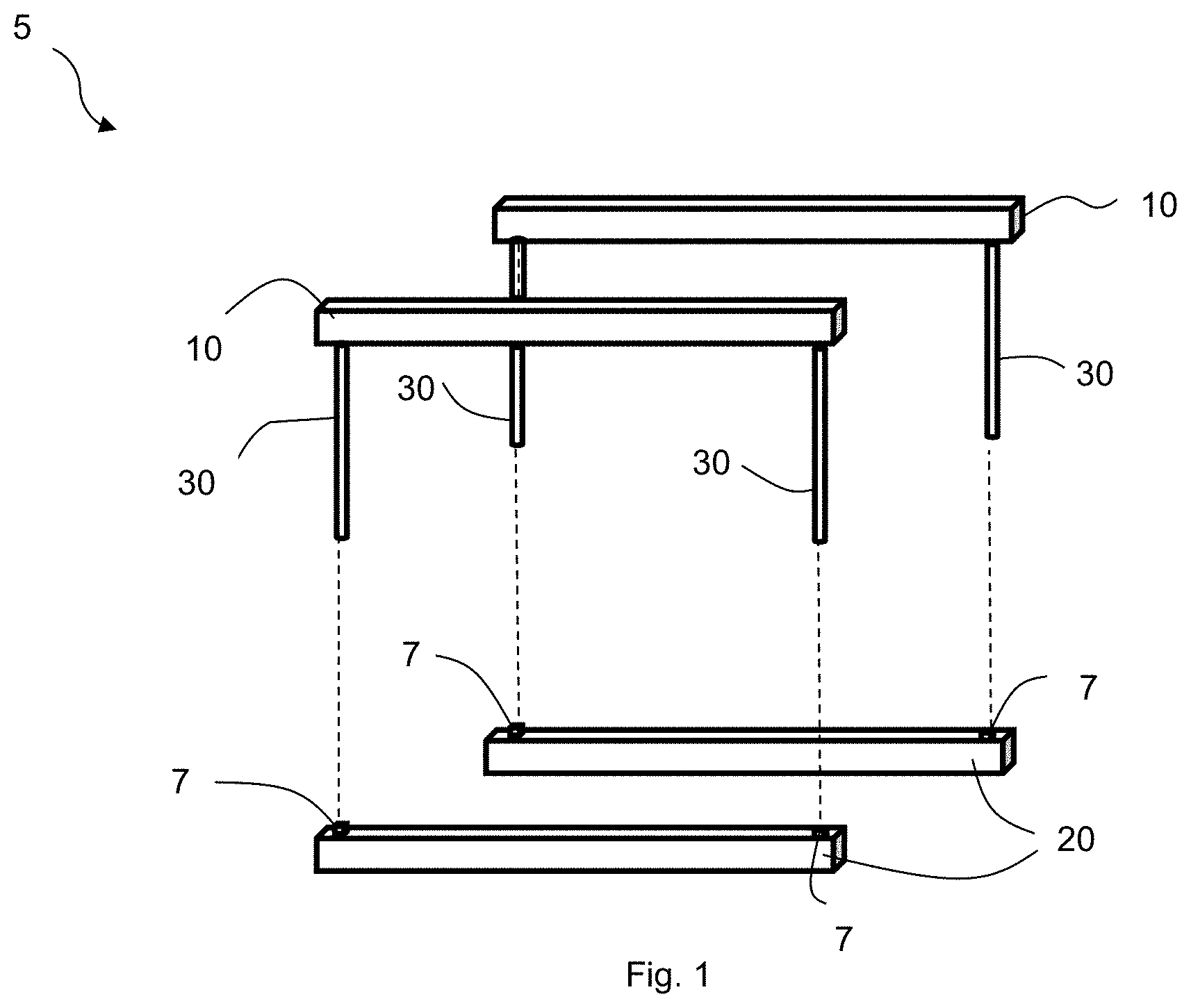 Patent US11787483 Figure 1 – Vehicle support and alignment system and methods of making and using the same