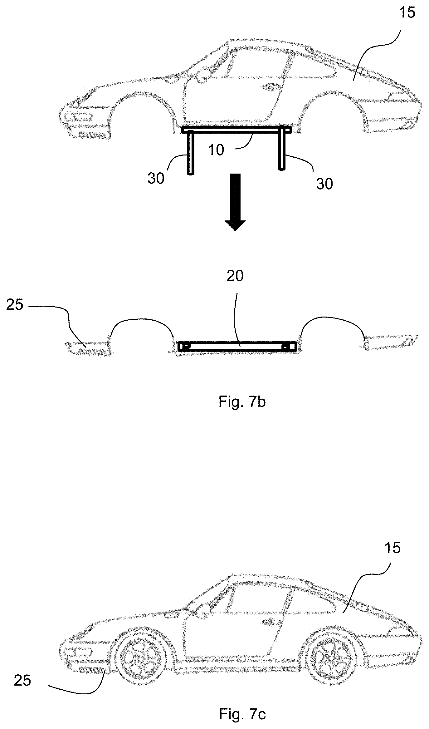 Patent US11787483 Figure 8 – Vehicle support and alignment system and methods of making and using the same