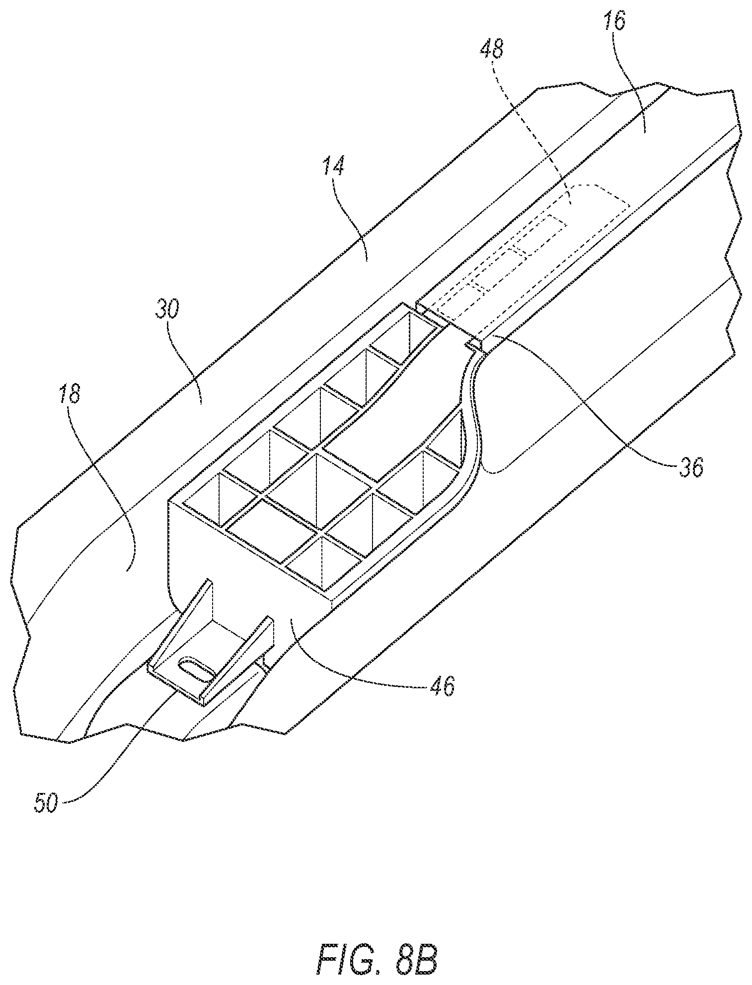Patent US11787484 Figure 9 – Structural assembly for vehicle components having continuously formed composite reinforcement