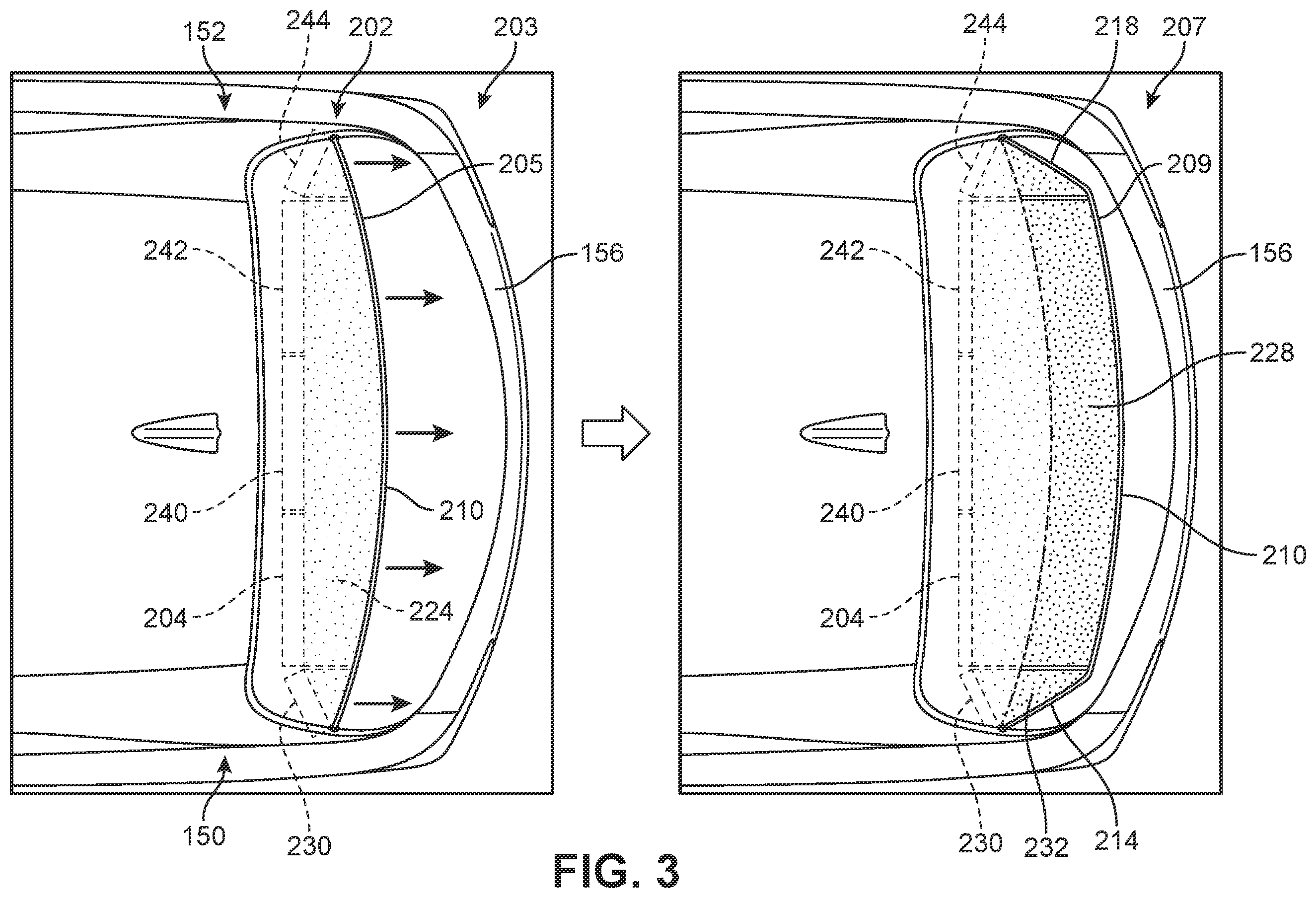 Patent US11787485 Figure 3 – Flexible and storable active spoiler system