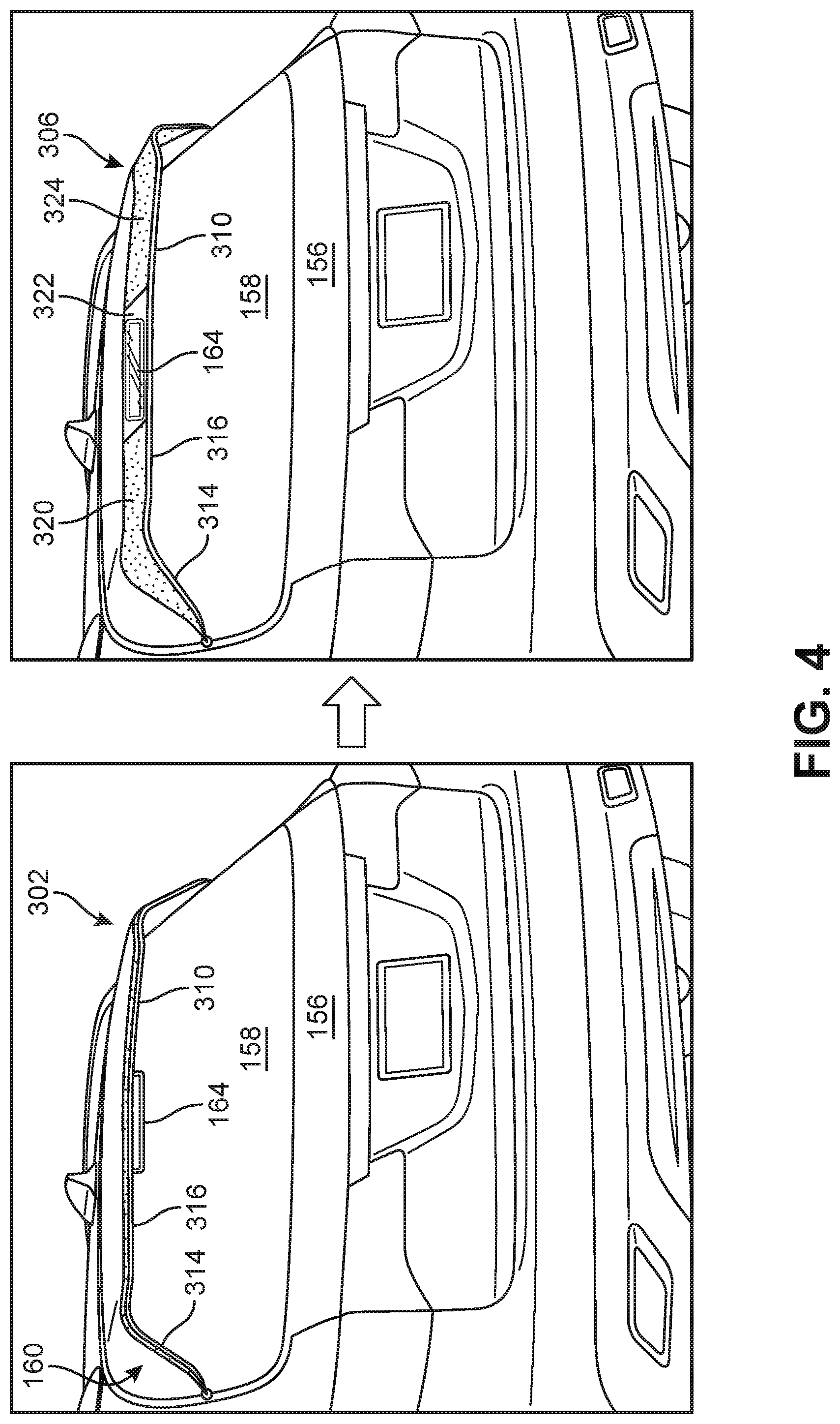 Patent US11787485 Figure 4 – Flexible and storable active spoiler system