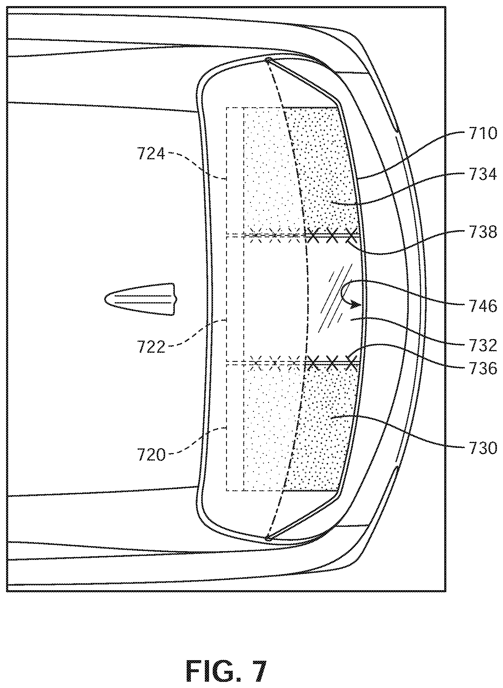 Patent US11787485 Figure 7 – Flexible and storable active spoiler system
