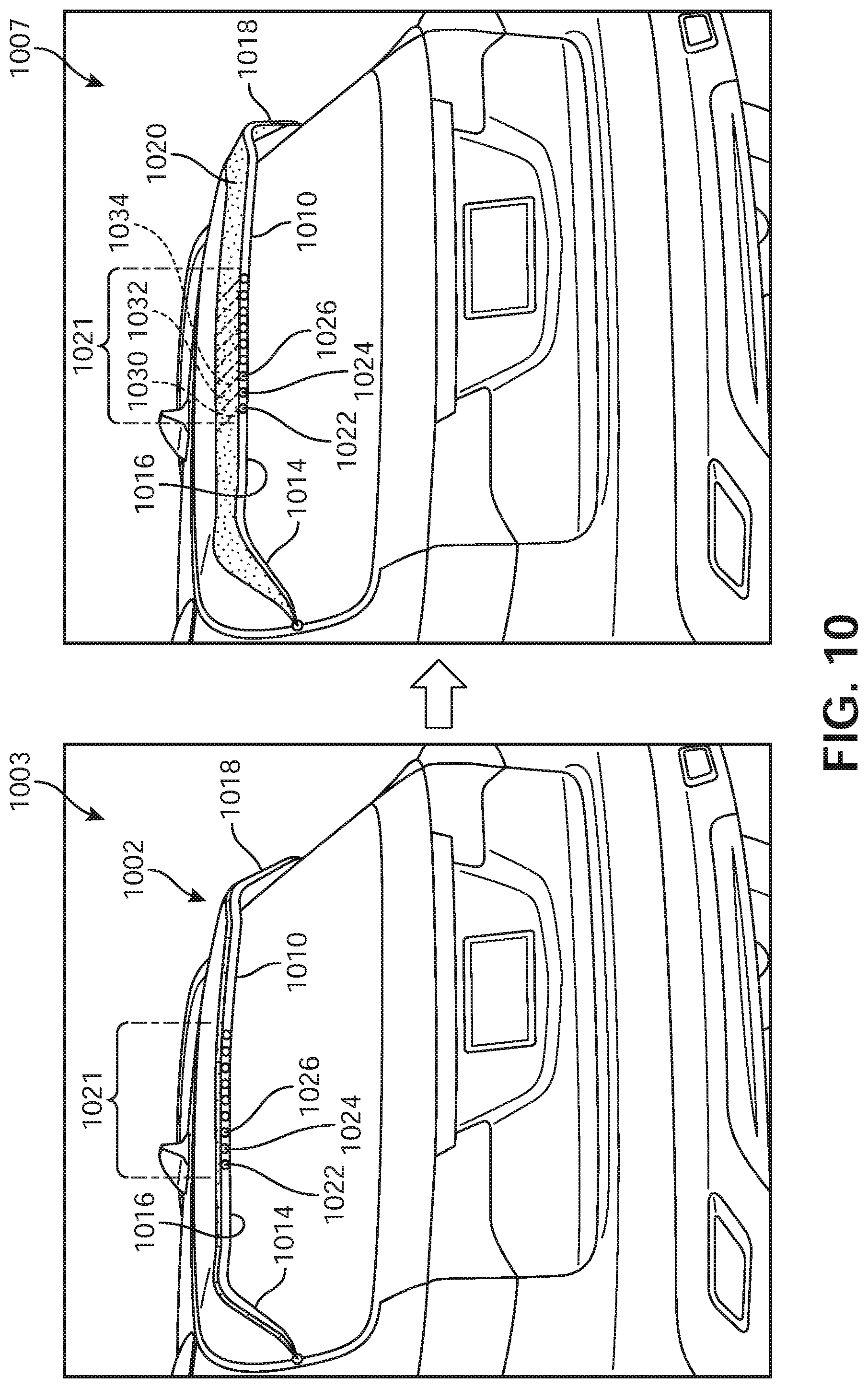 Patent US11787485 Figure 10 – Flexible and storable active spoiler system