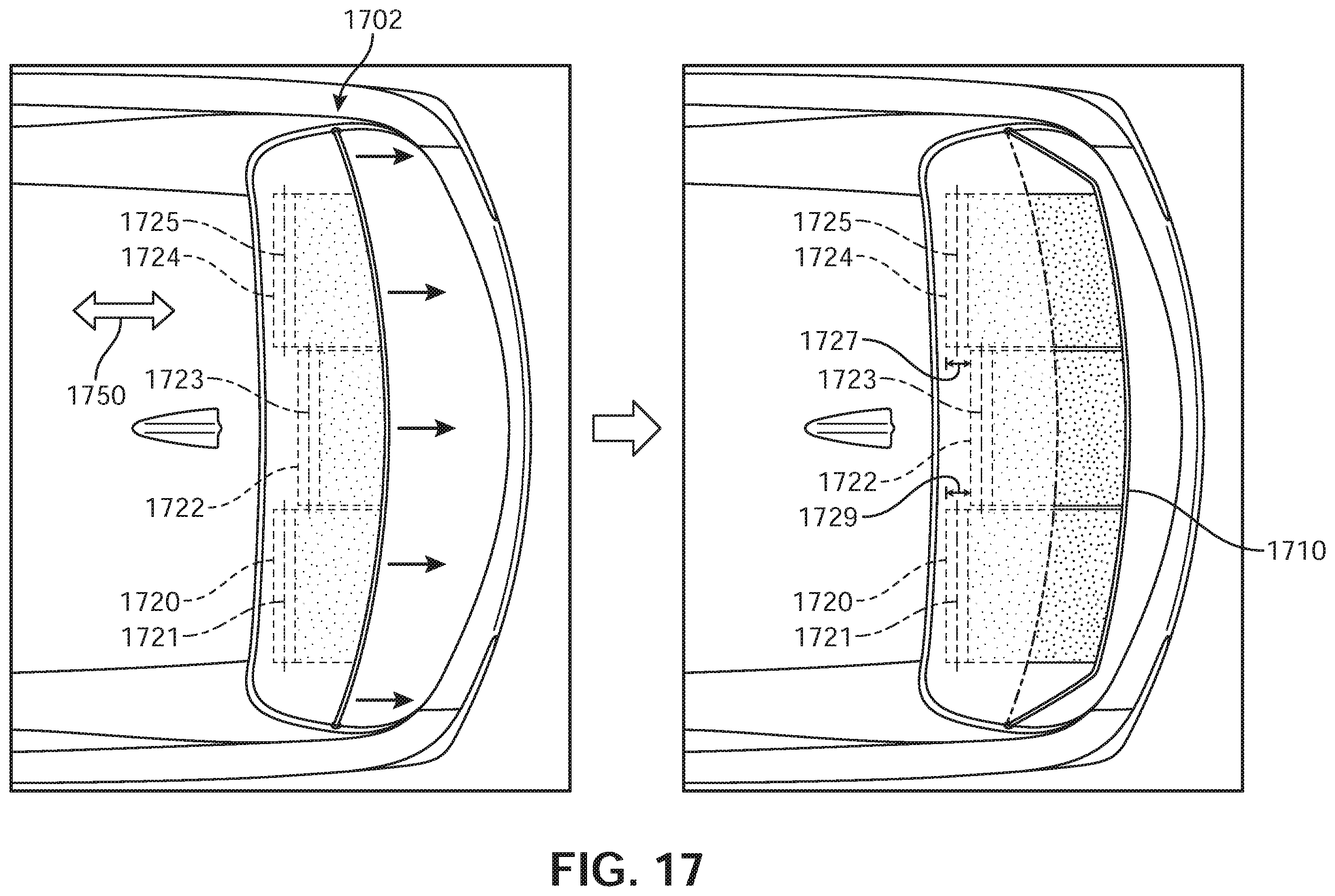 Patent US11787485 Figure 17 – Flexible and storable active spoiler system