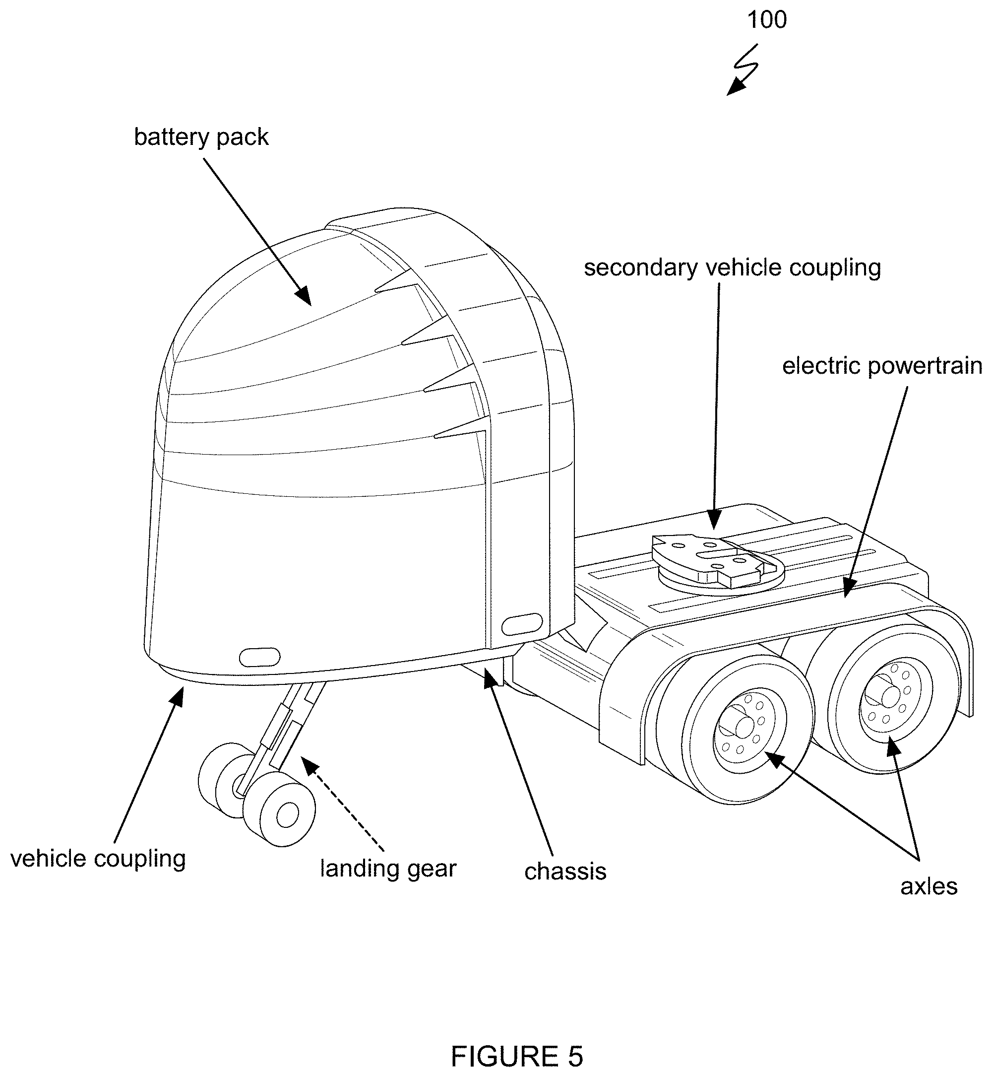 Patent US11787487 Figure 7 – System and method for trailer propulsion