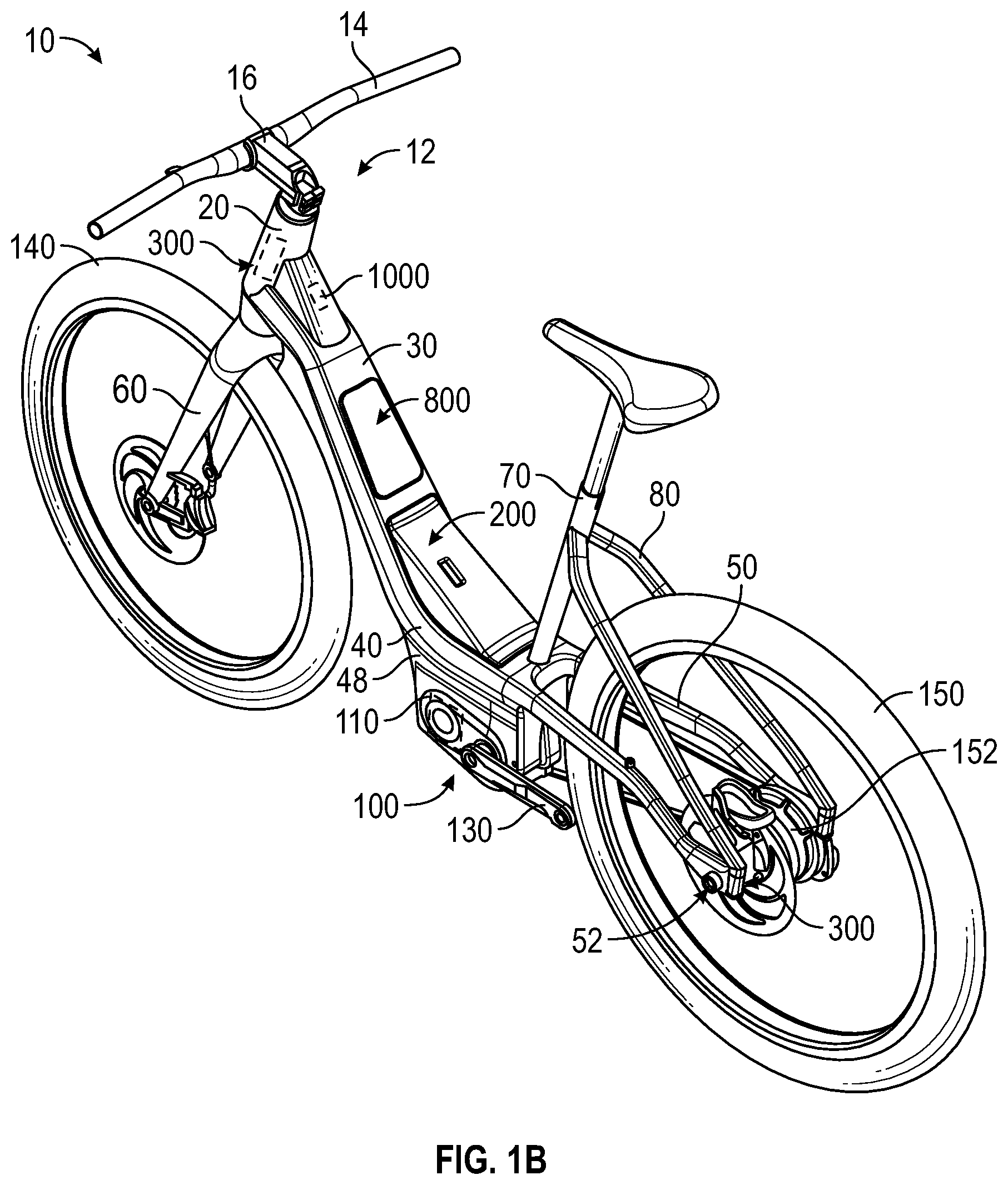 Patent US11787489 Figure 2 – Electric bicycle