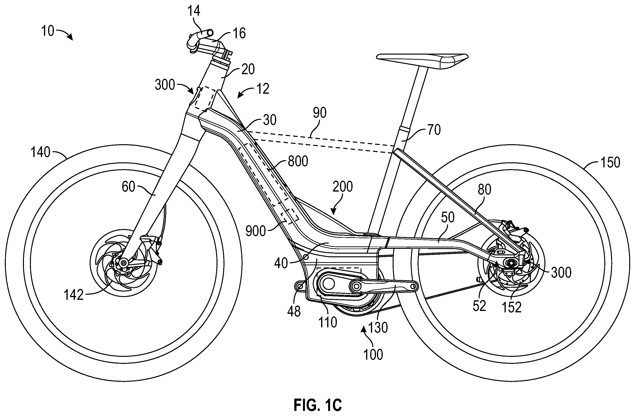 Patent US11787489 Figure 3 – Electric bicycle
