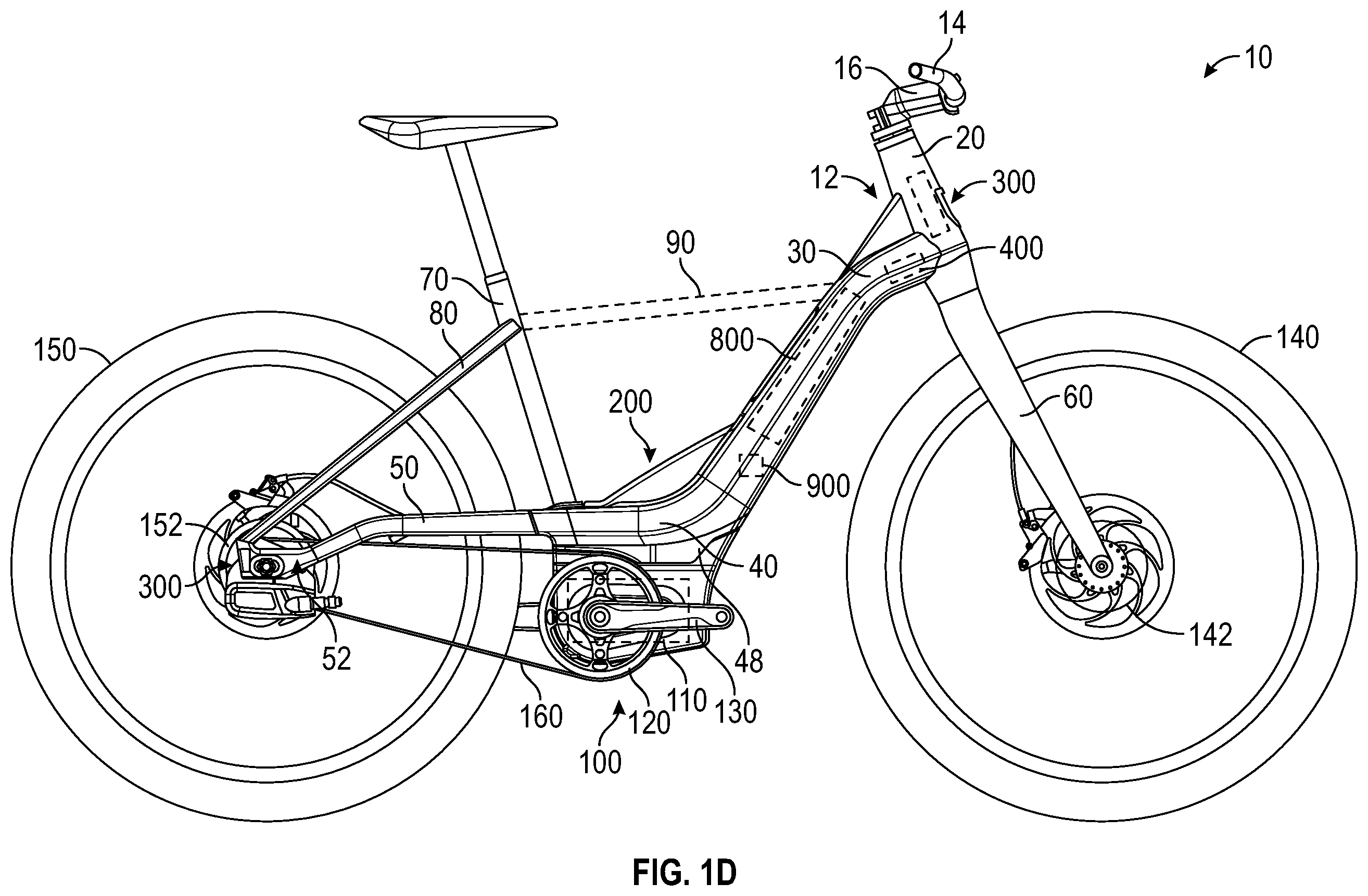 Patent US11787489 Figure 4 – Electric bicycle