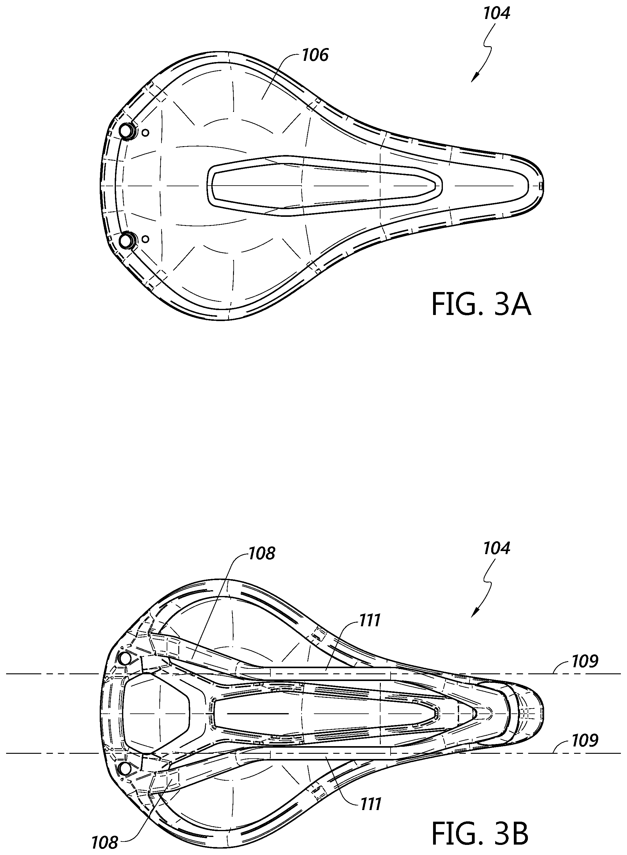 Patent US11787490 Figure 3 – Bicycle saddle