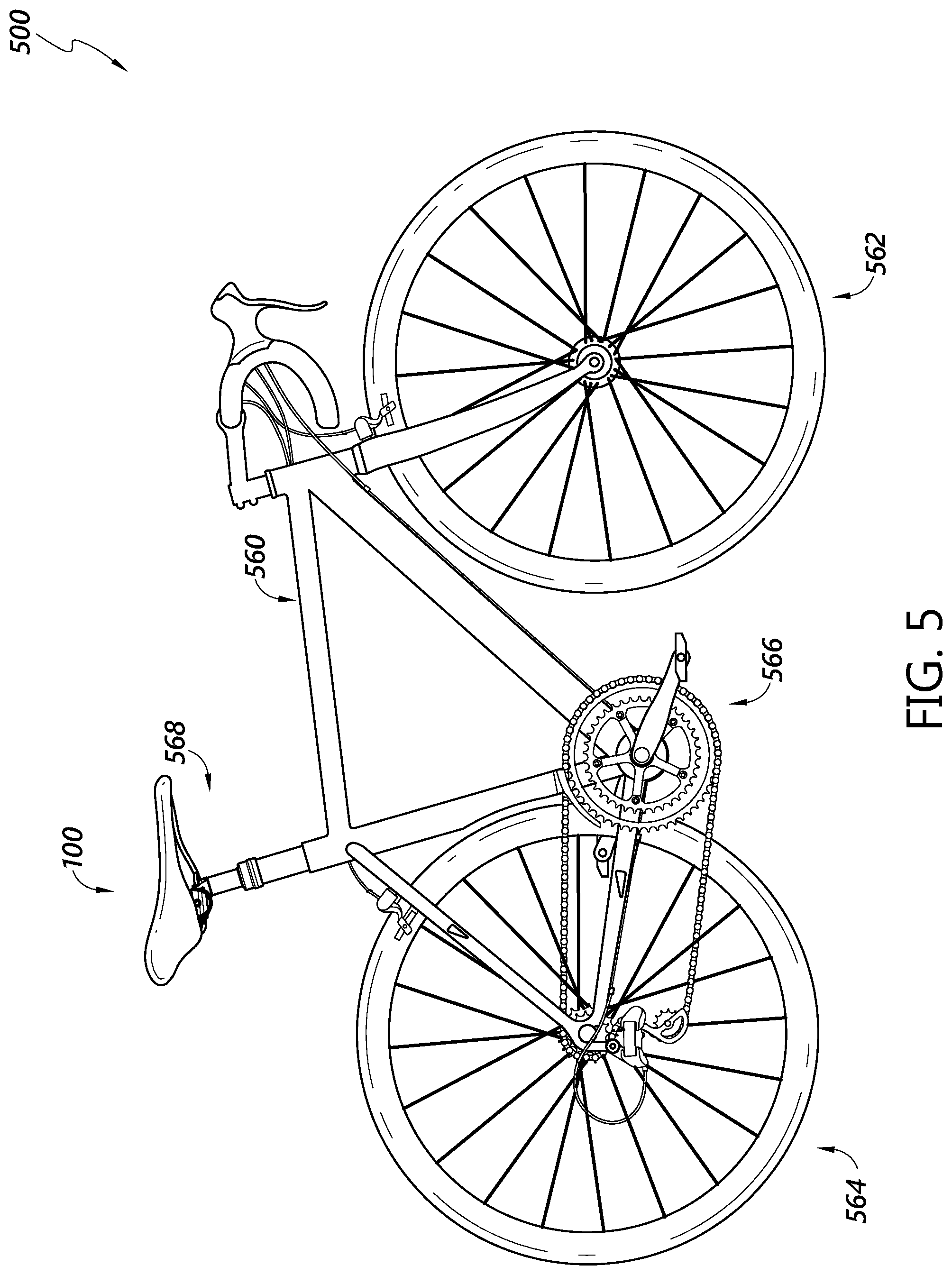Patent US11787490 Figure 9 – Bicycle saddle