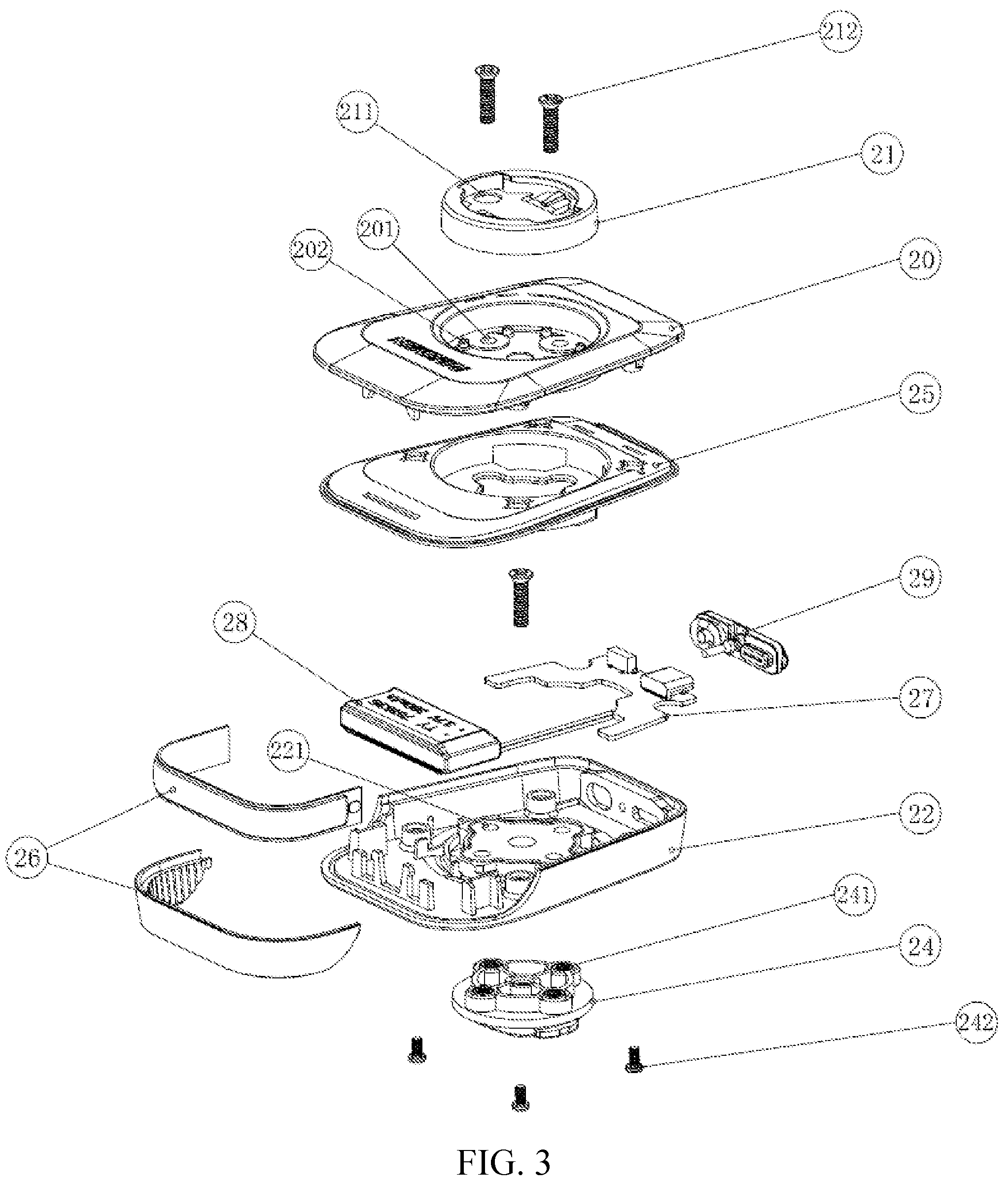 Patent US11787493 Figure 3 – Bicycle lamp easy to disassemble and replace