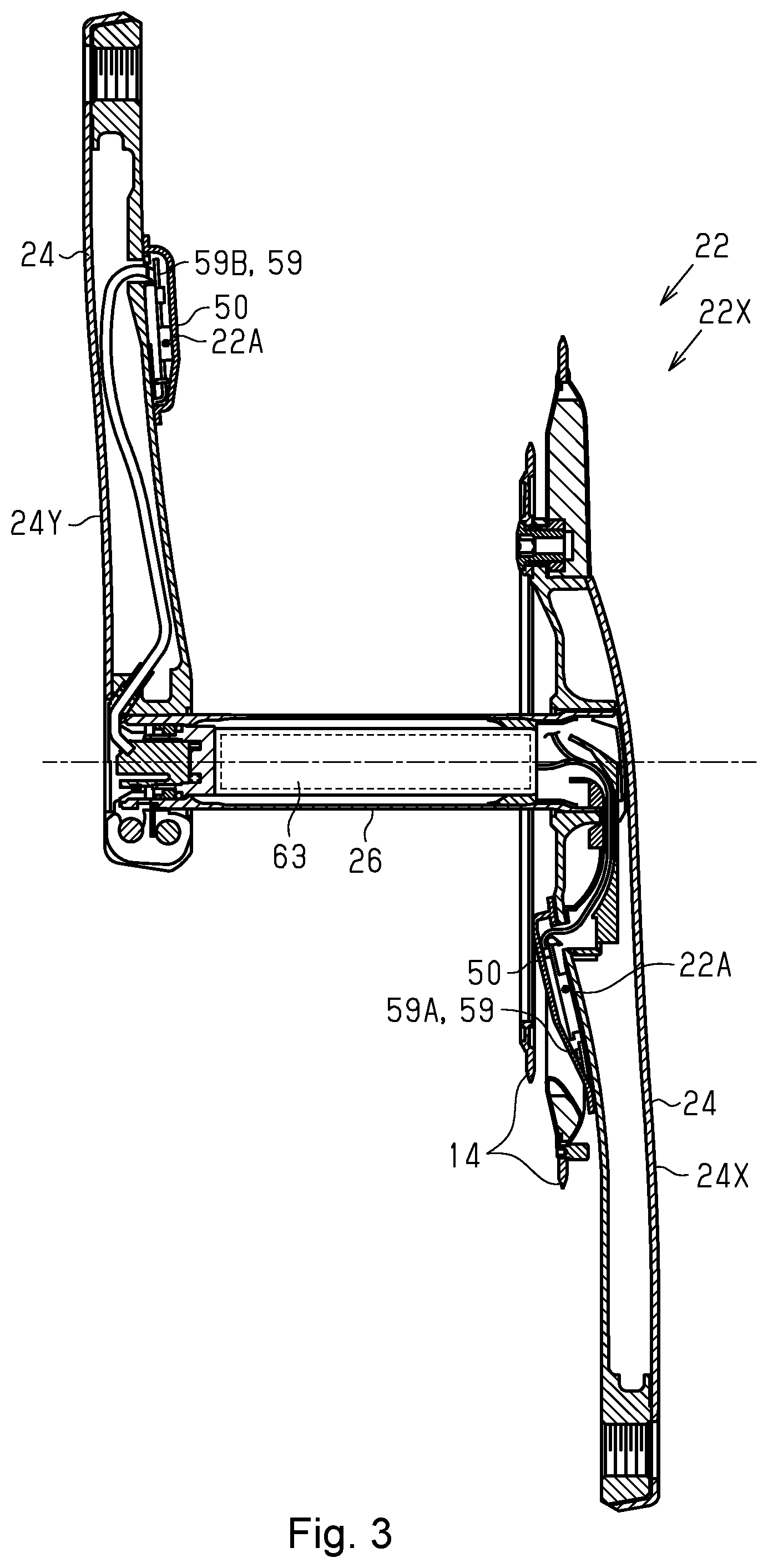 Patent US11787494 Figure 3 – Component for human-powered vehicle