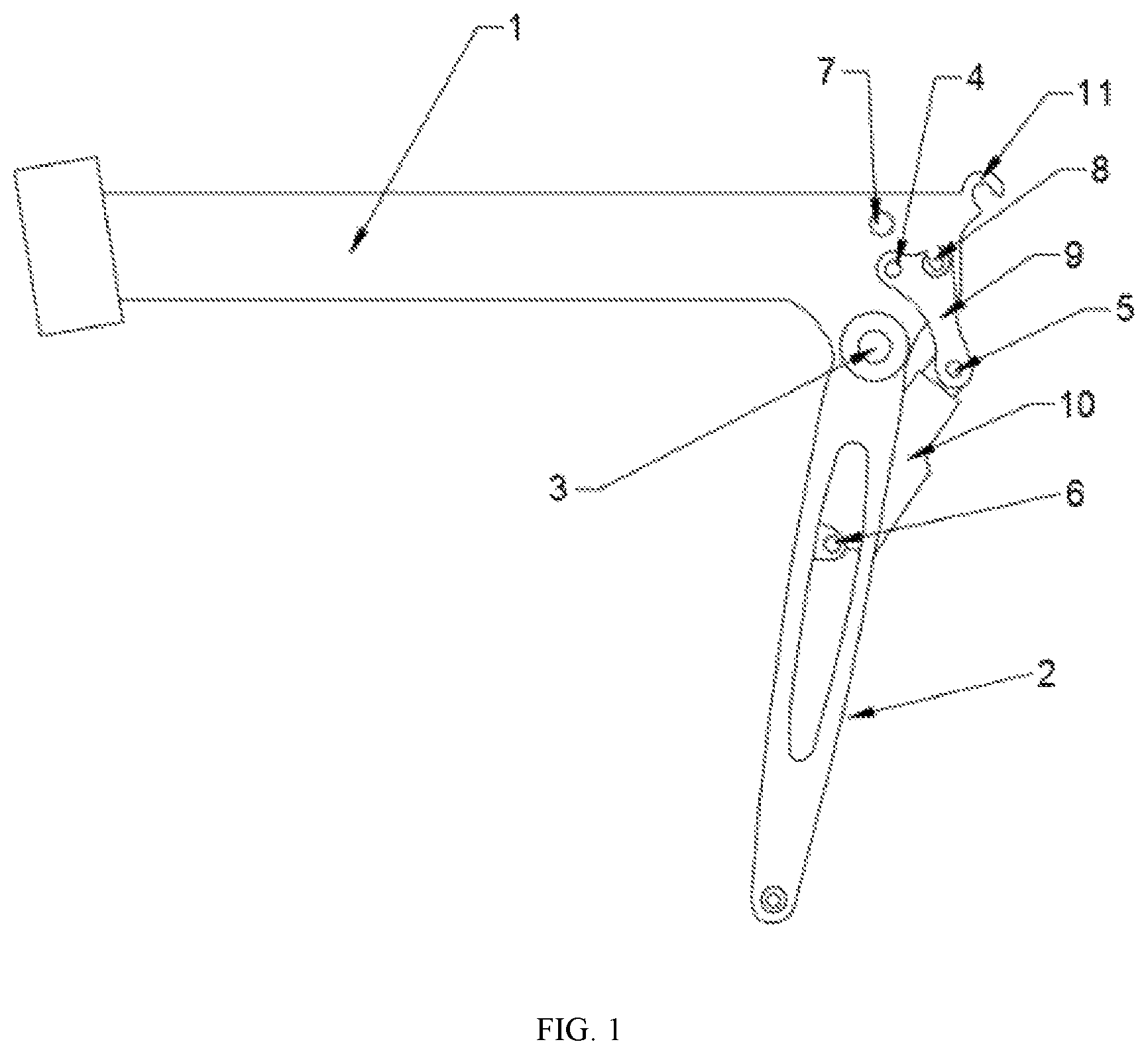 Patent US11787495 Figure 1 – Foldable bicycle and electric bicycle frame