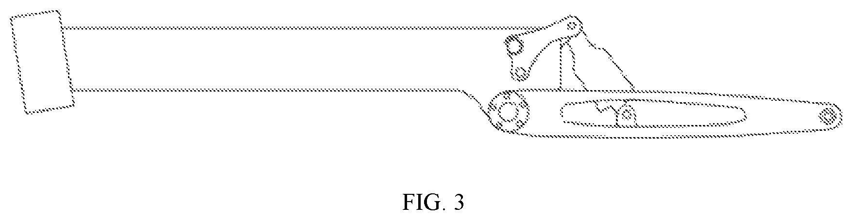 Patent US11787495 Figure 3 – Foldable bicycle and electric bicycle frame